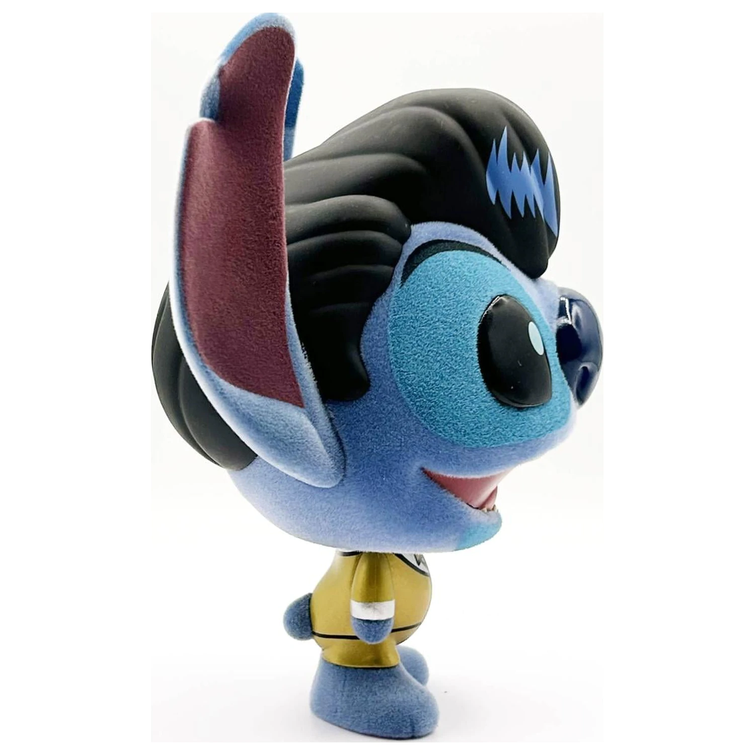Stitch Elvis Gold Suit Bhunny beflockte Vinylfigur Produktfoto