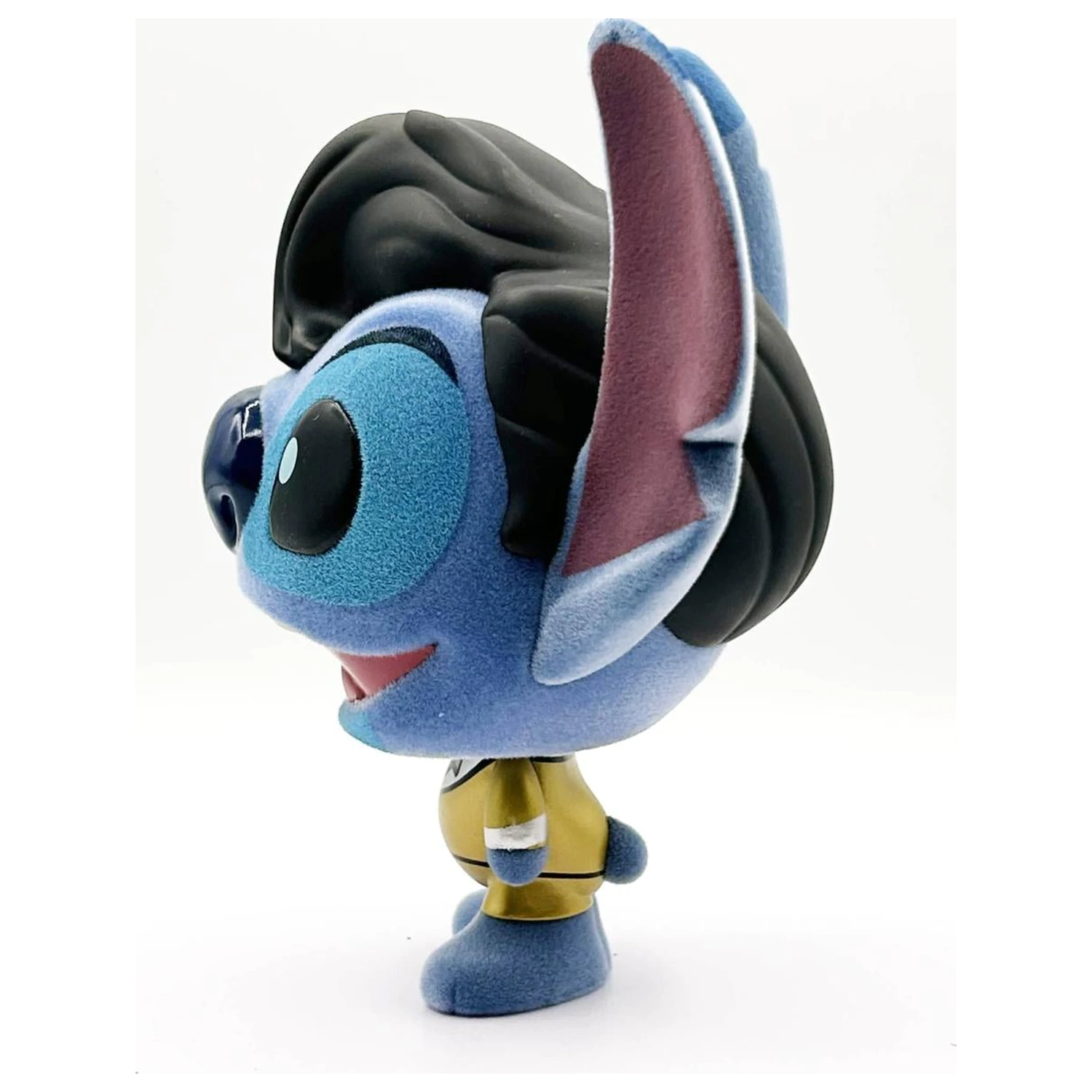 Stitch Elvis Gold Suit Bhunny beflockte Vinylfigur Produktfoto
