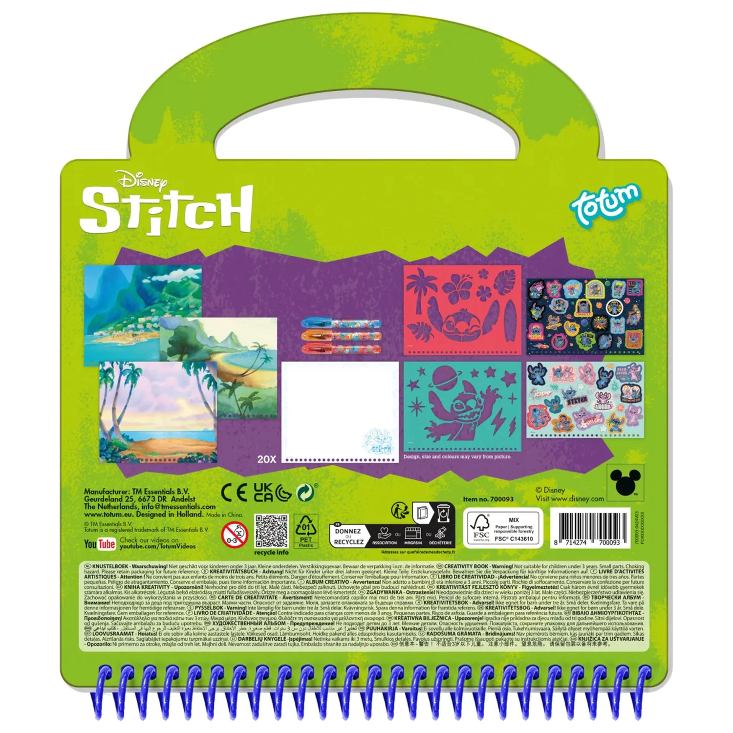 Stitch Extrovert Aktivitäts Set Malset Produktfoto