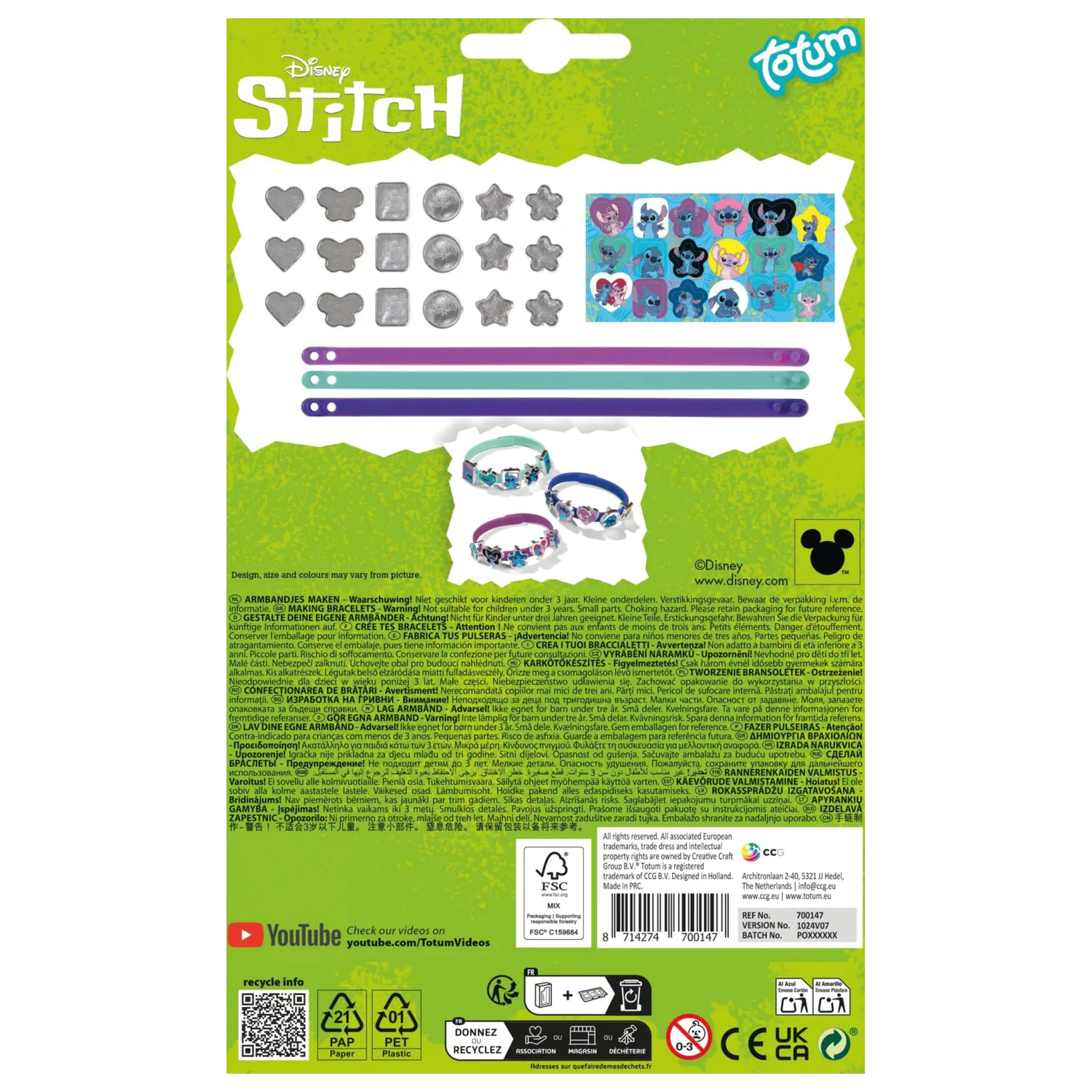 Stitch Extrovert Armband Herstellungsset Produktfoto