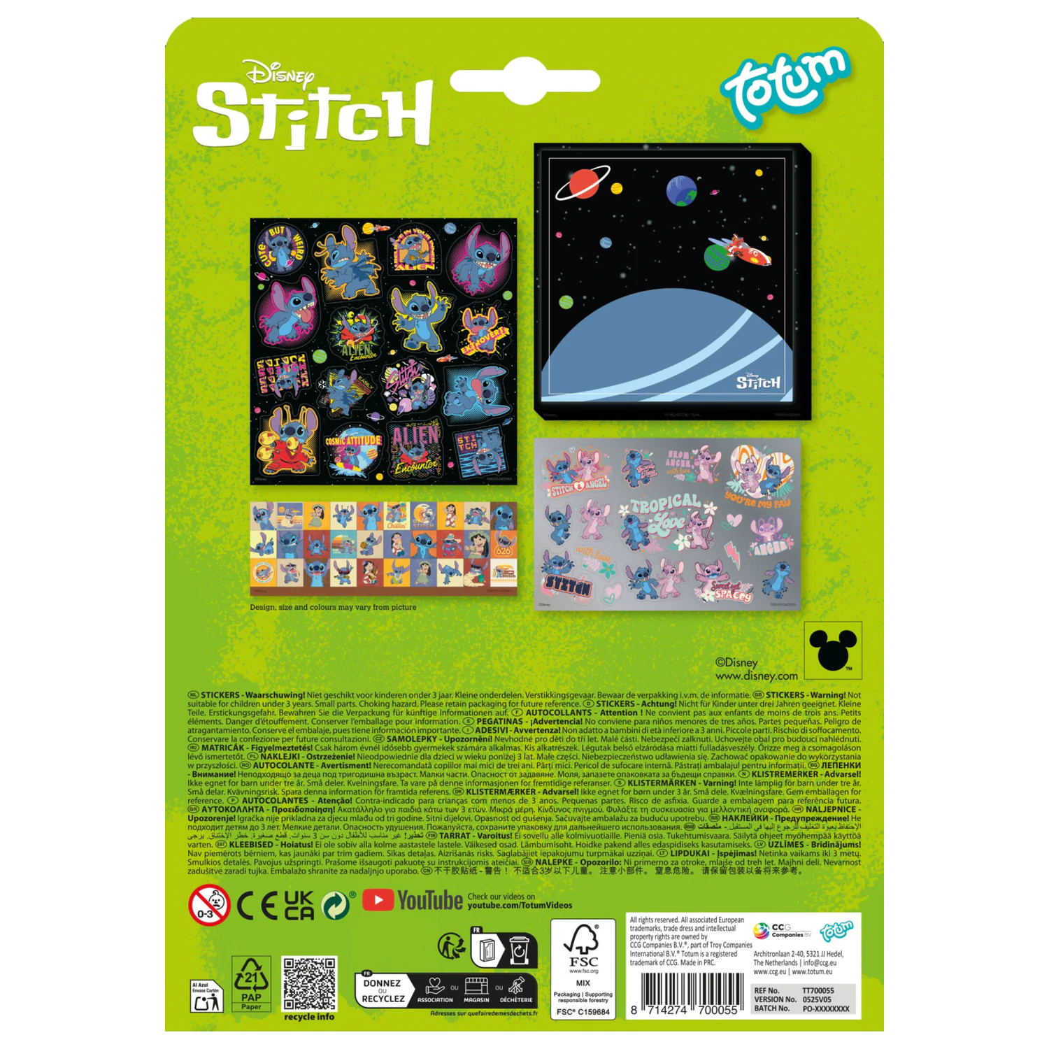 Stitch Extrovert Sticker Set Produktfoto