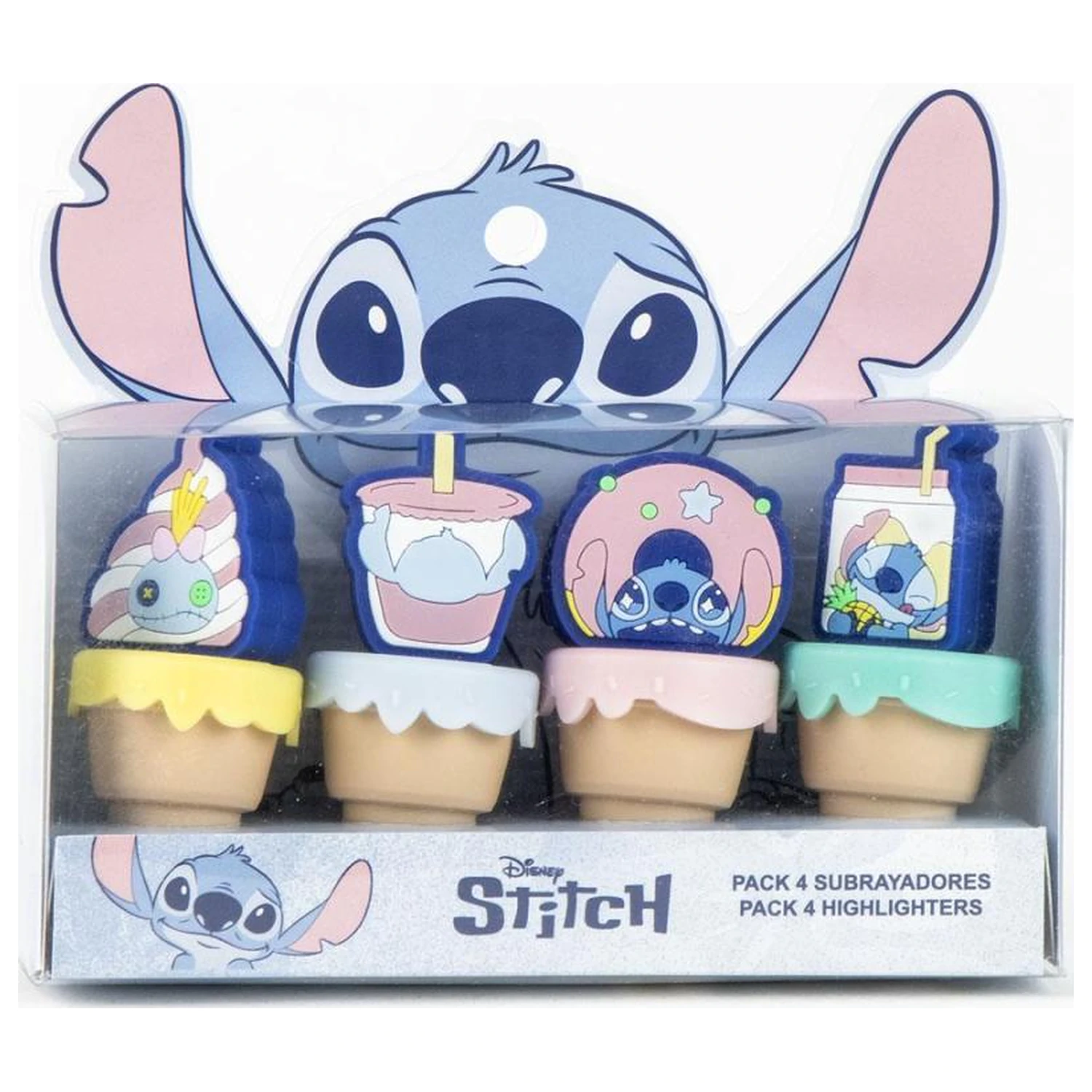 Stitch Packung mit 4 mini Textmarkern Food Produktfoto