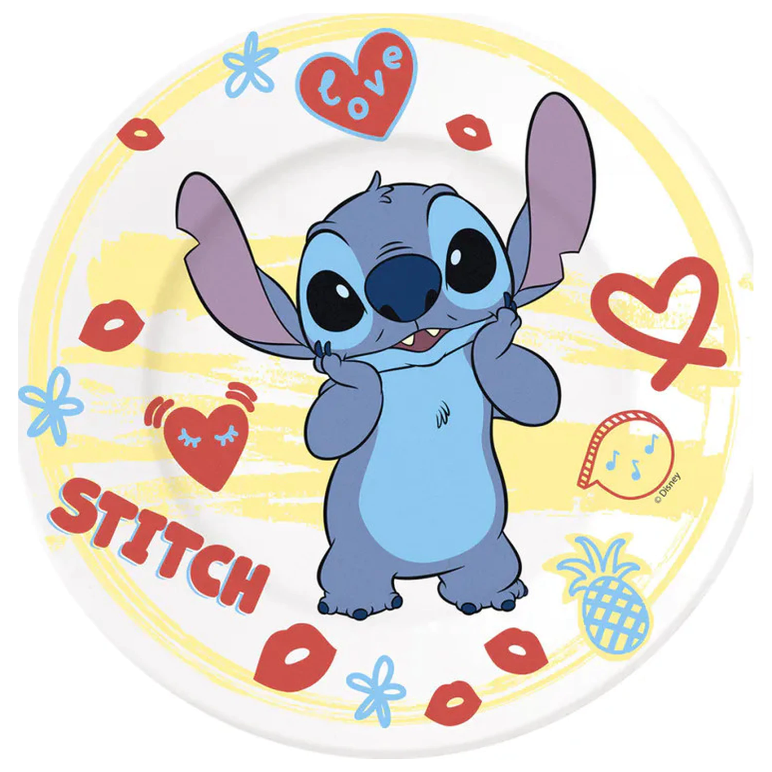 Stitch Heart Porzellan Geschirrset Produktfoto