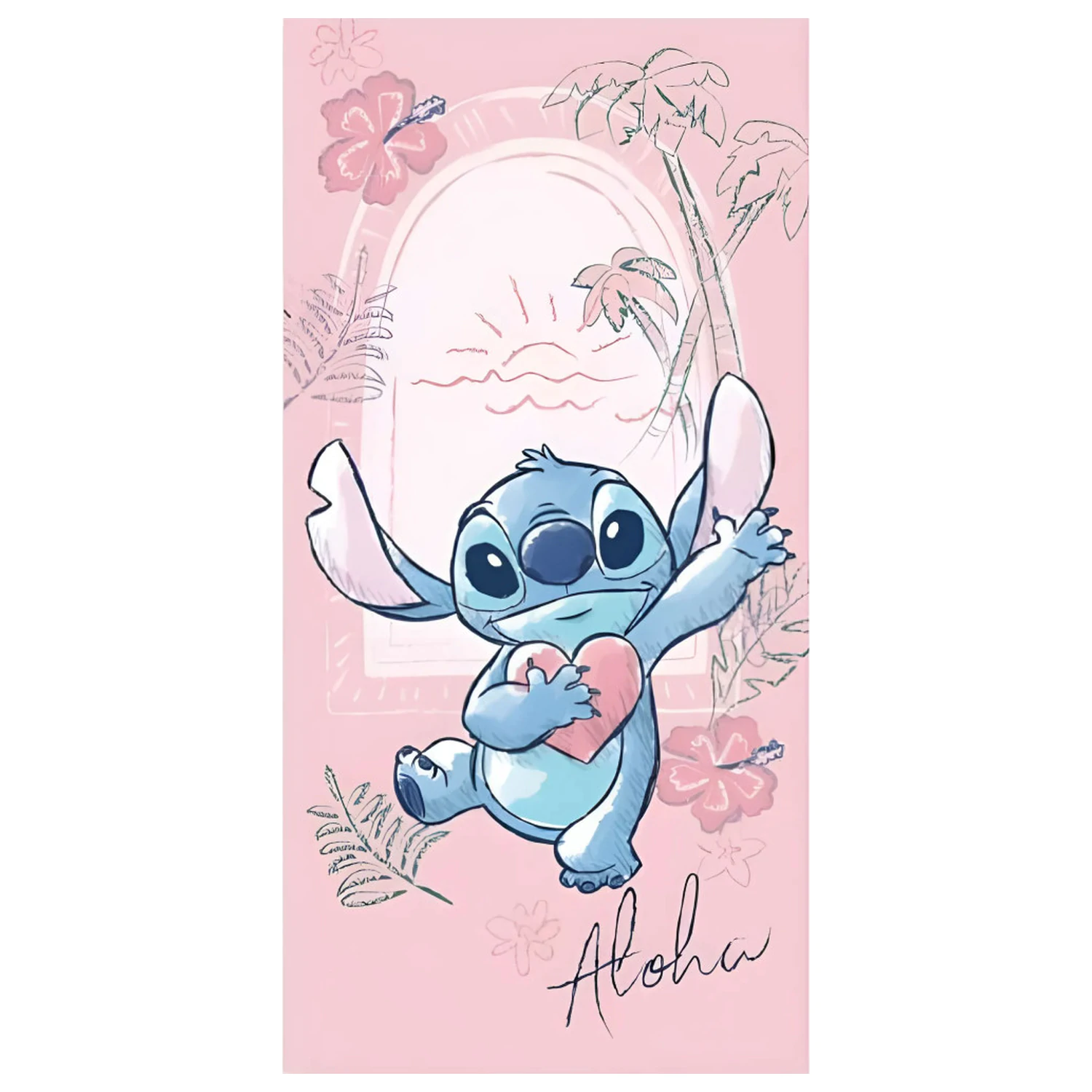 Stitch Heart Handtuch Produktfoto