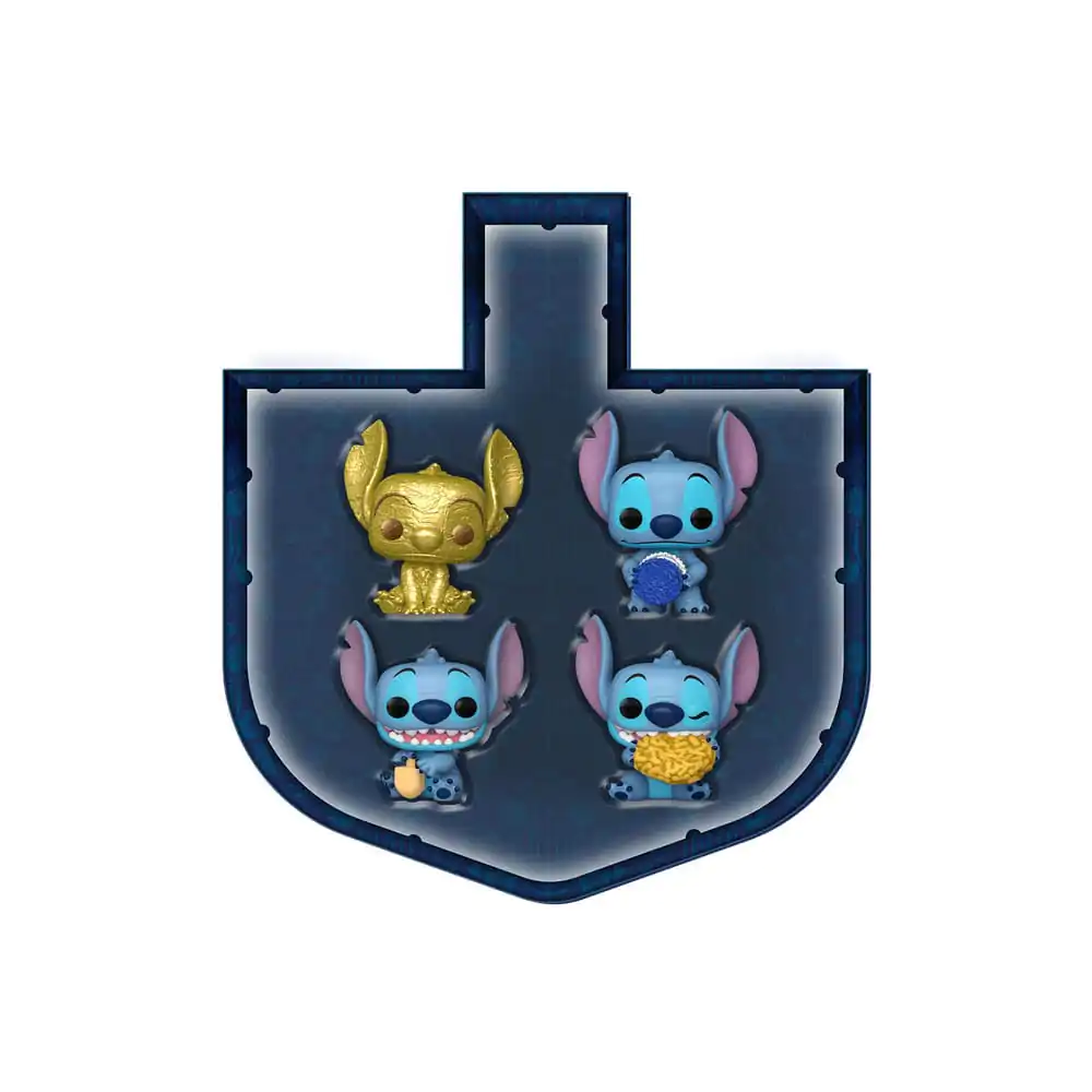 Stitch Holiday 2024 Pocket Funko POP! Vinyl Schlüsselanhänger 4er-Pack Dreidel Box 4 cm termékfotó