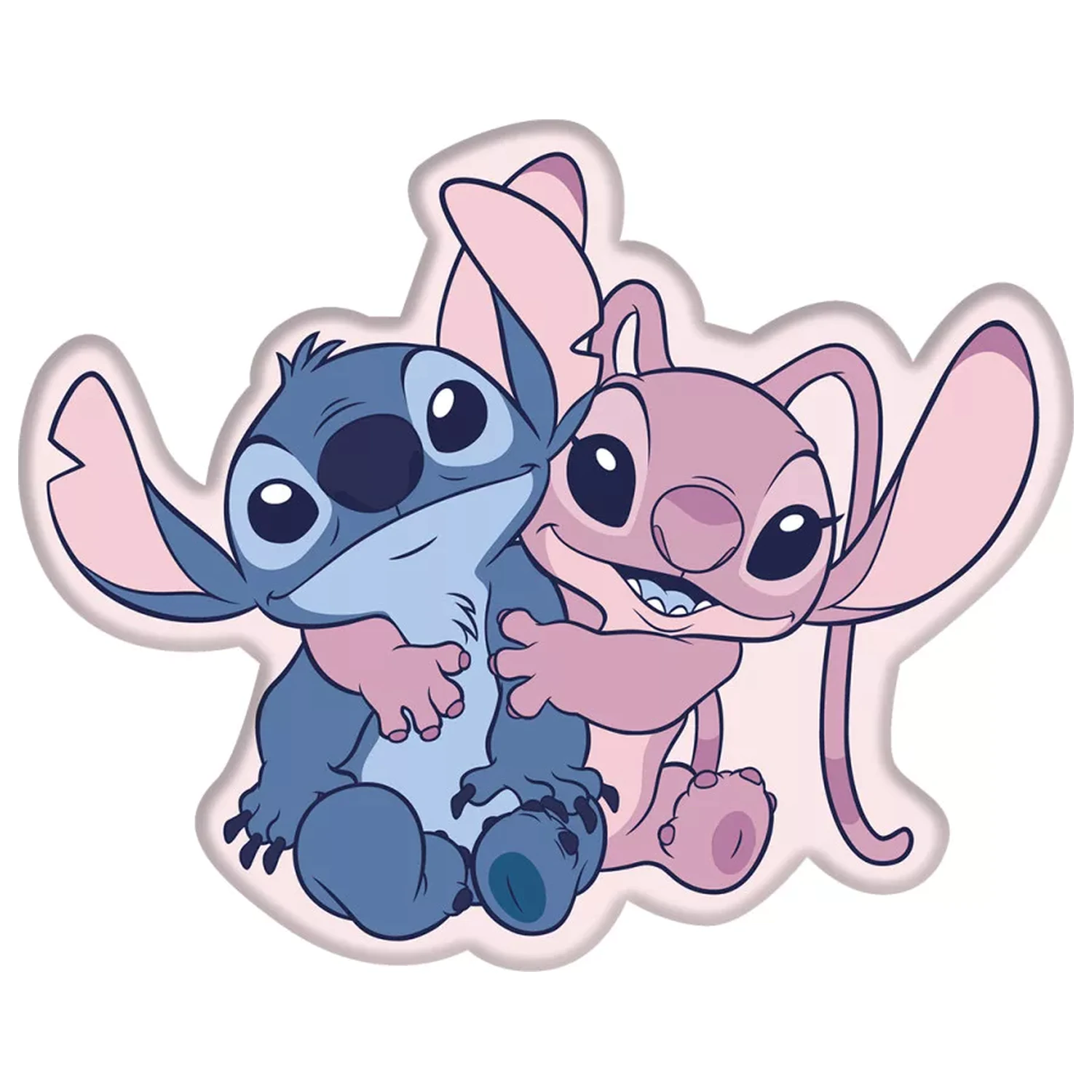 Stitch Hug geformtes Kissen, dekoratives Kissen 35x30 cm Produktfoto