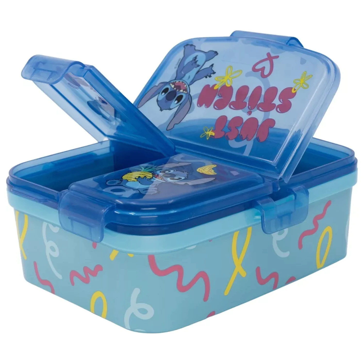 Stitch Just Lunchbox mit mehreren Fächern, XL Sandwich-Box Produktfoto