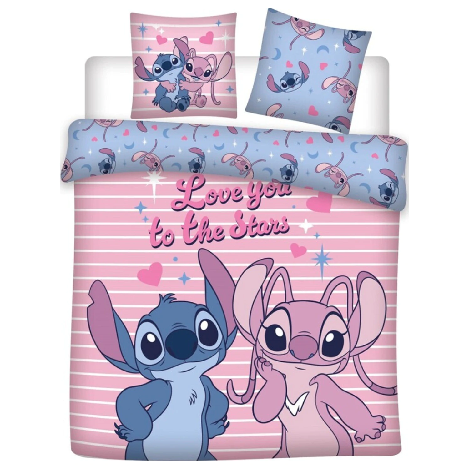 Stitch Love You Doppel-Bettbezug Produktfoto