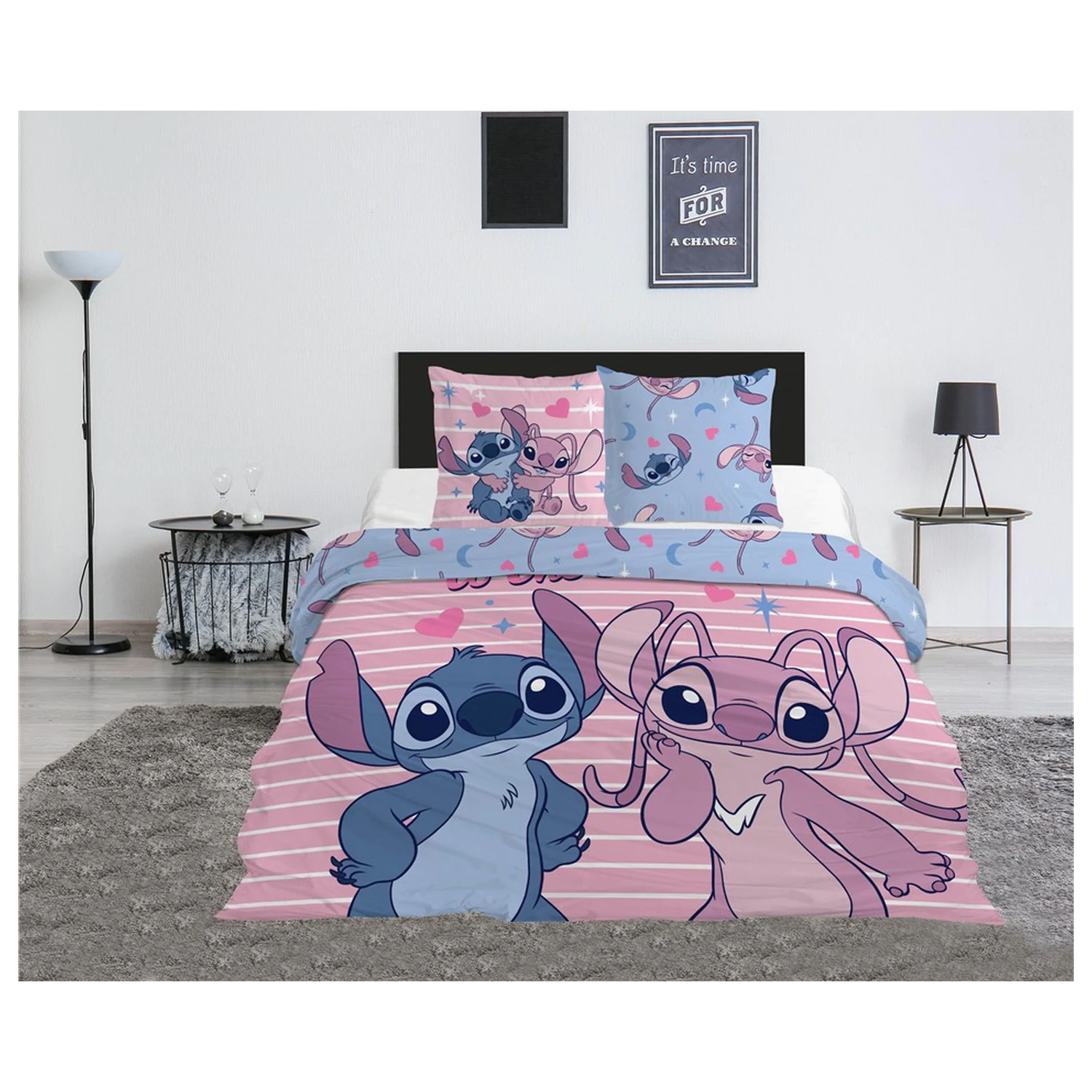 Stitch Love You Doppel-Bettbezug Produktfoto