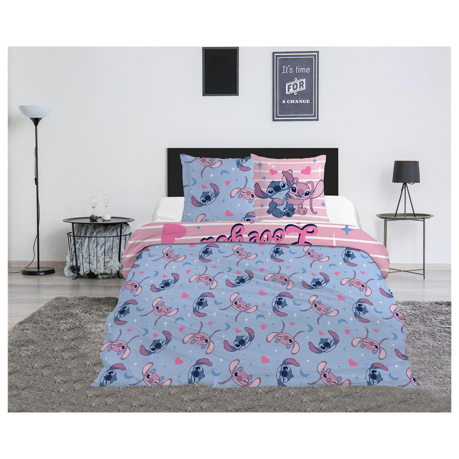 Stitch Love You Doppel-Bettbezug Produktfoto