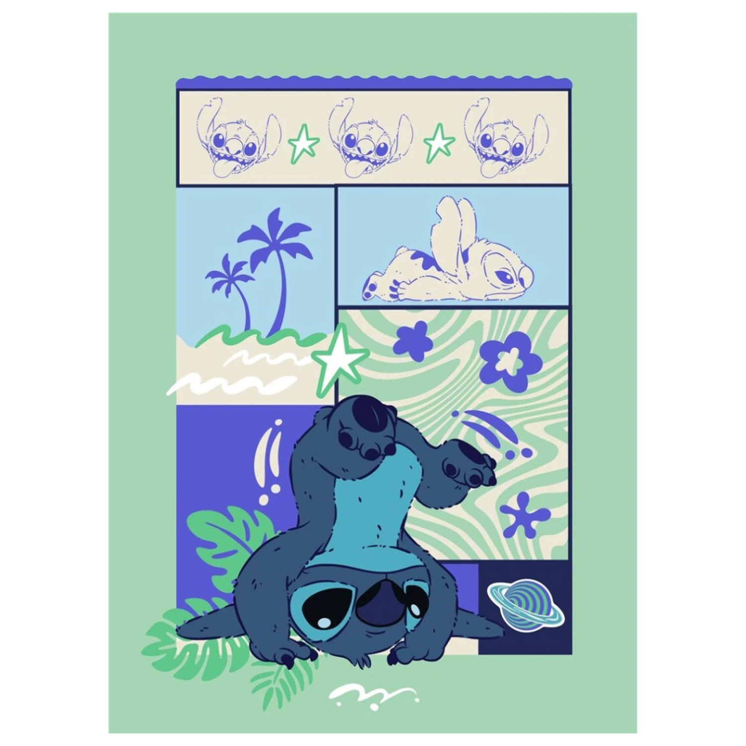Lilo & Stitch Ocean Breeze Decke 110x150cm Produktfoto