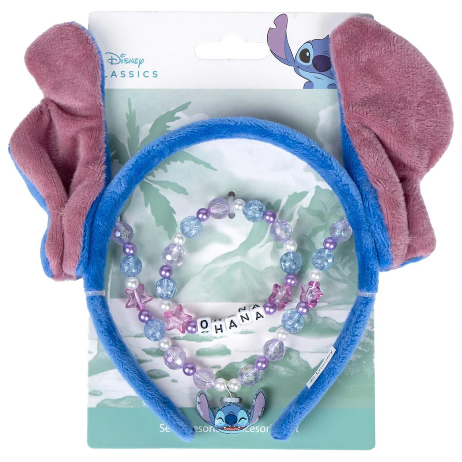 Stitch Ohana Schmuck- und Haarband-Set Produktfoto