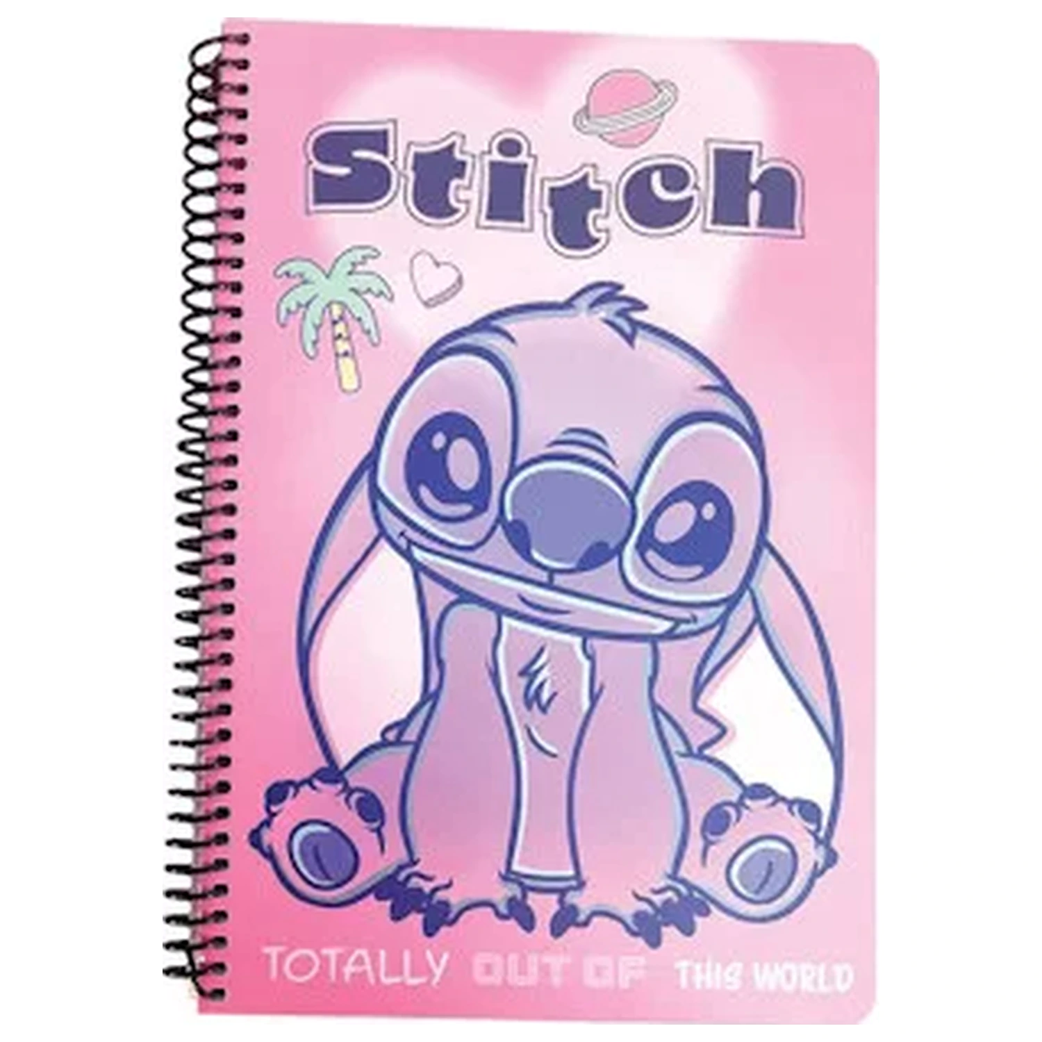 Stitch Palm B/5 liniertes Spiralnotizbuch 70 Blatt Produktfoto