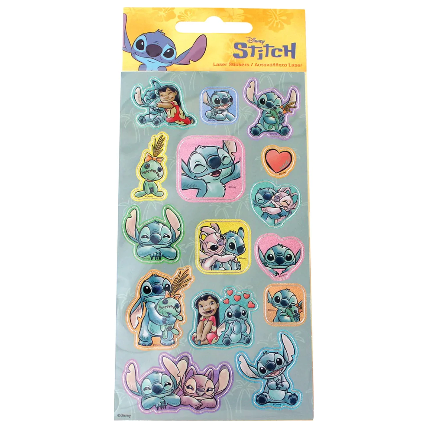 Stitch Palm Holographic Sticker Set Produktfoto