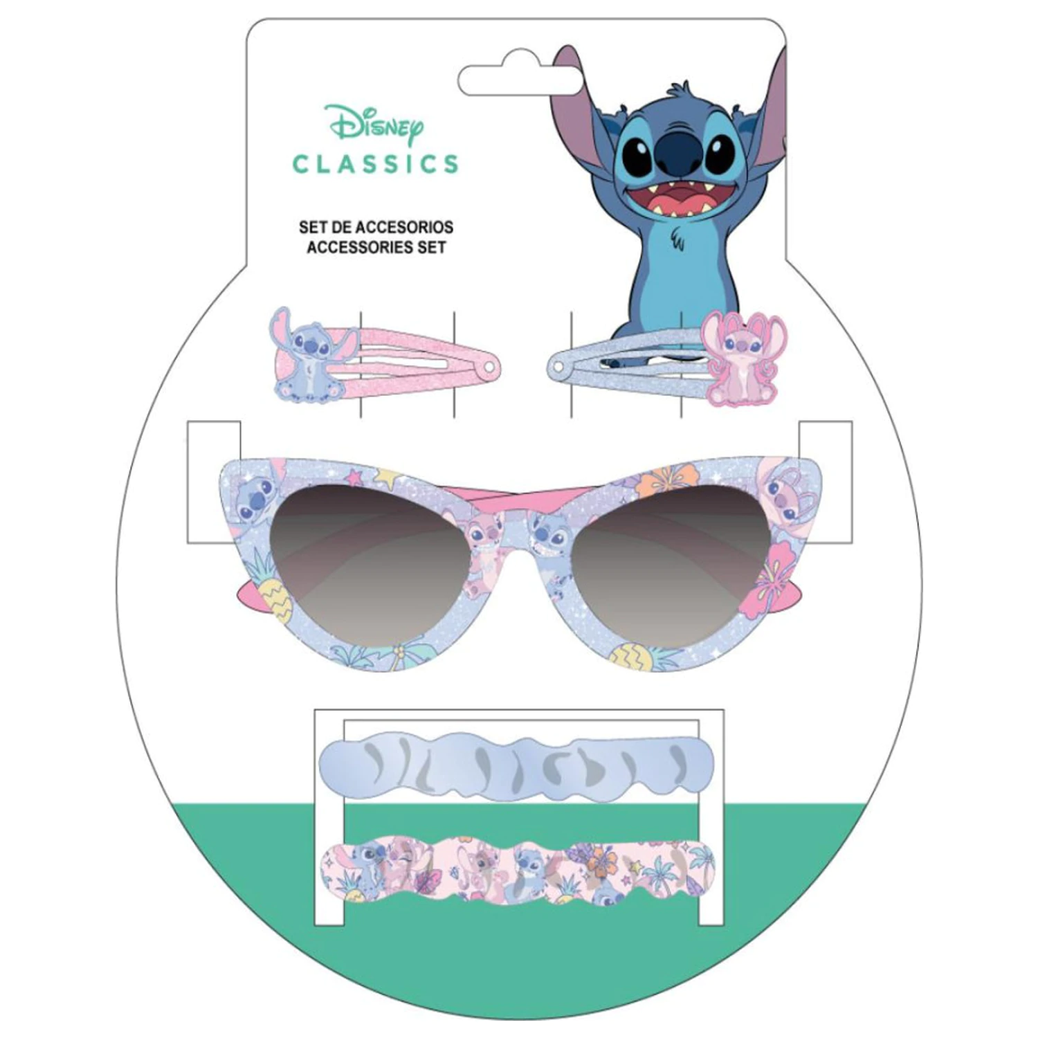 Stitch Paradise Sonnenbrille und Haar-Accessoire Set Produktfoto