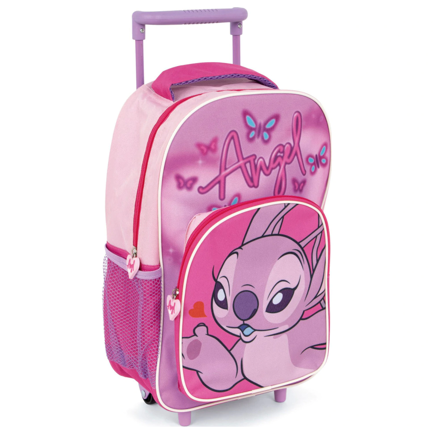 Stitch Pink Angel Rollrucksack Vorschulranzen, Tasche 36 cm Produktfoto