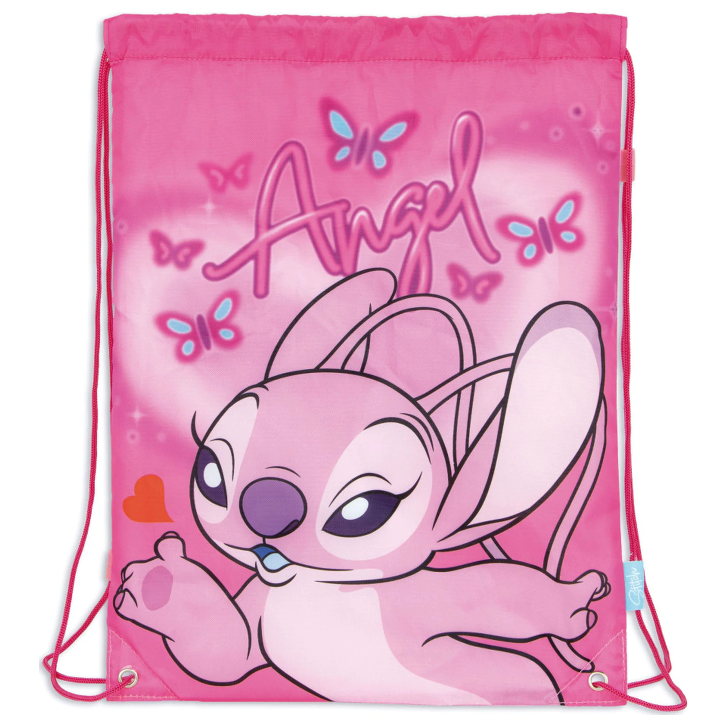 Stitch Pink Angel Sporttasche, Gymtasche 44 cm Produktfoto