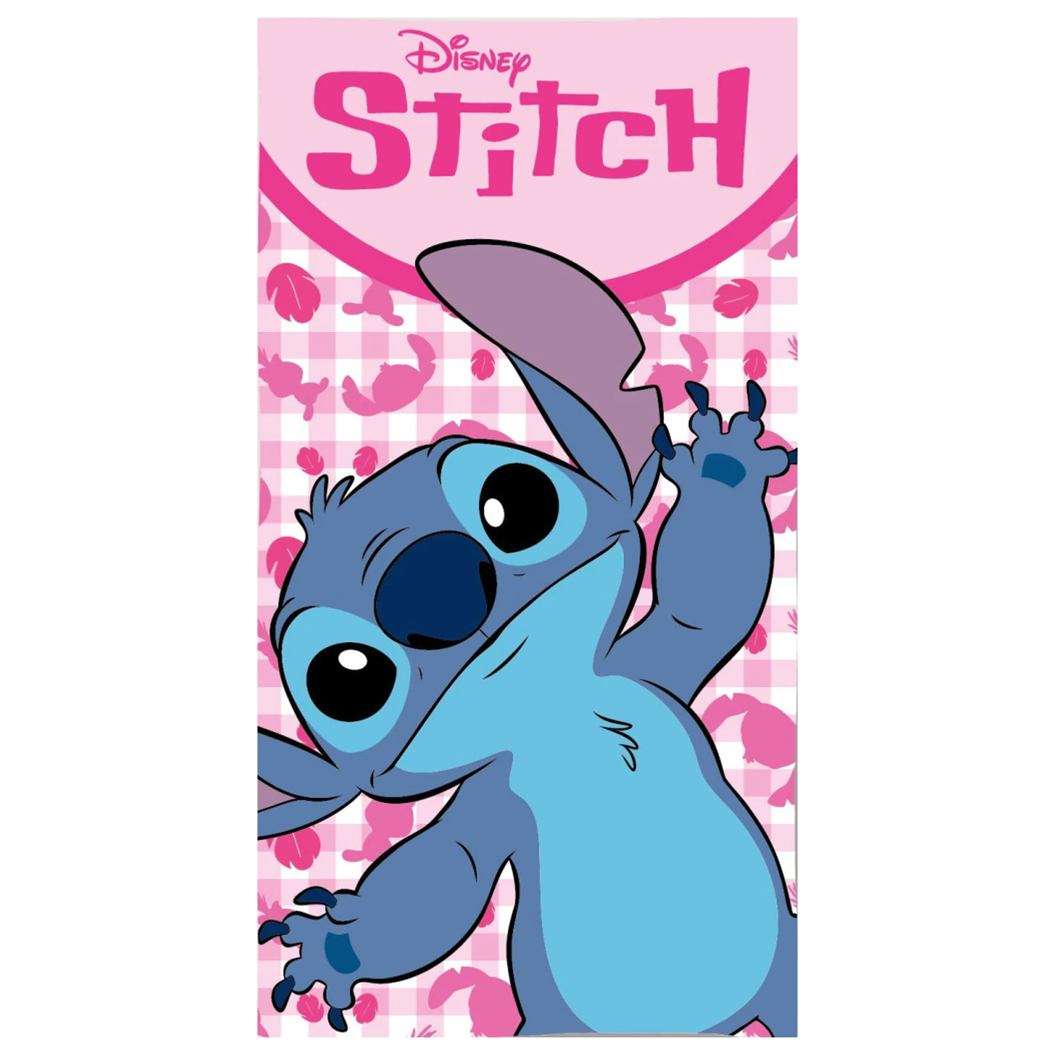 Stitch Pink Fun Handtuch 70x140cm Produktfoto