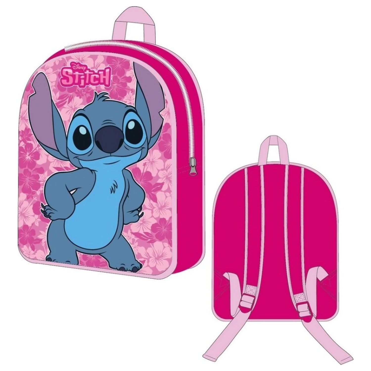 Stitch Pink Leaf Rucksack, Tasche 30 cm Produktfoto