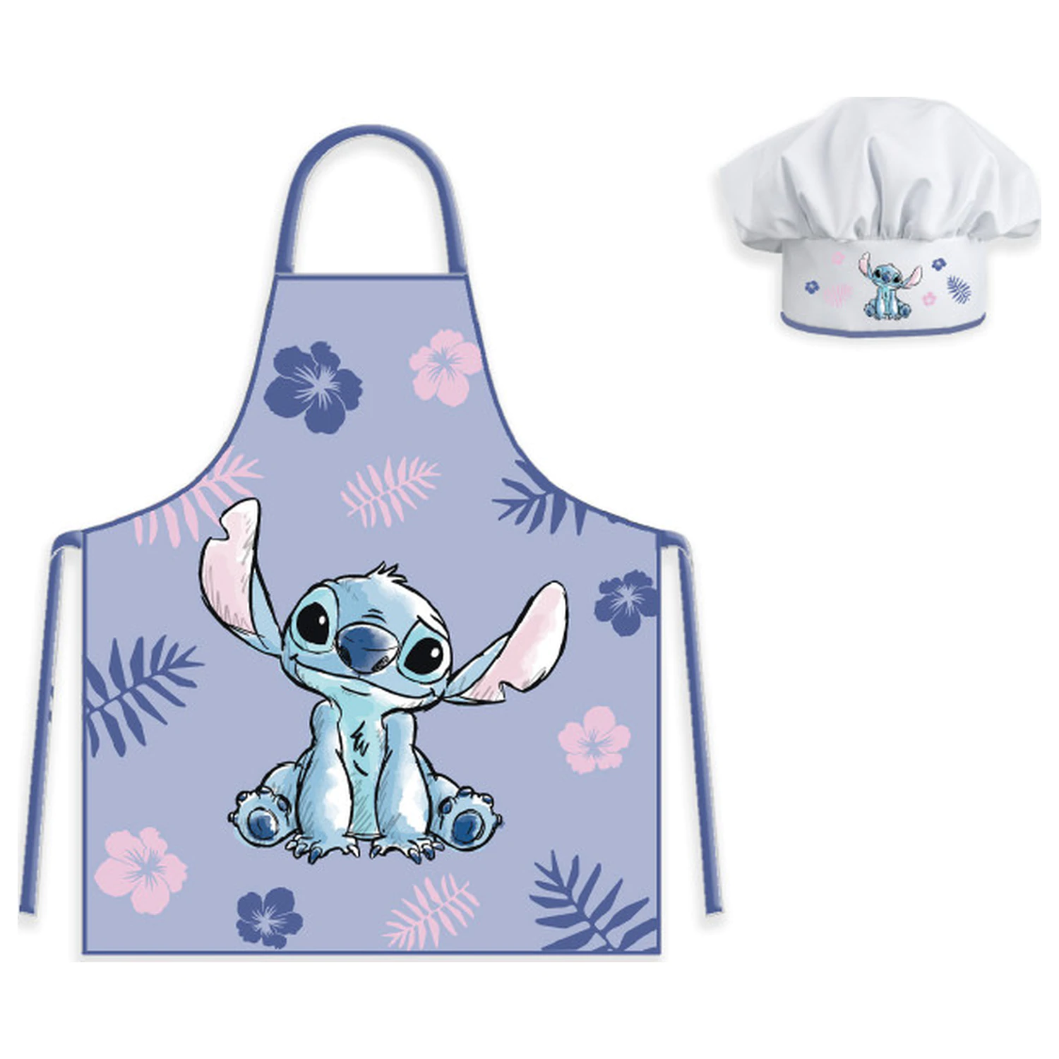 Stitch Lila Kinder Schürze 2-teiliges Set Produktfoto