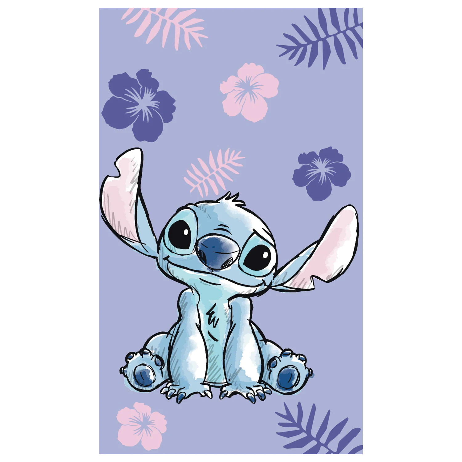 Stitch Purple Handtuch, Gesichtshandtuch, Handtuch Produktfoto