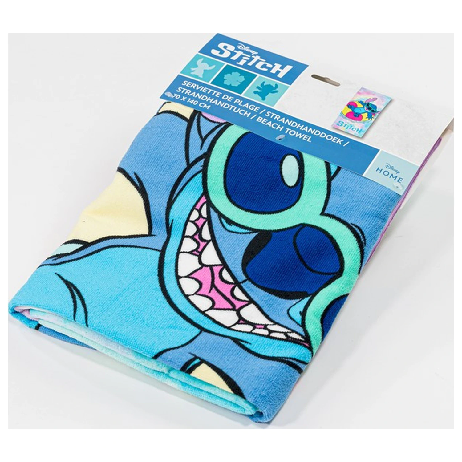 Stitch Rainbow Waves Handtuch 70x140cm Produktfoto