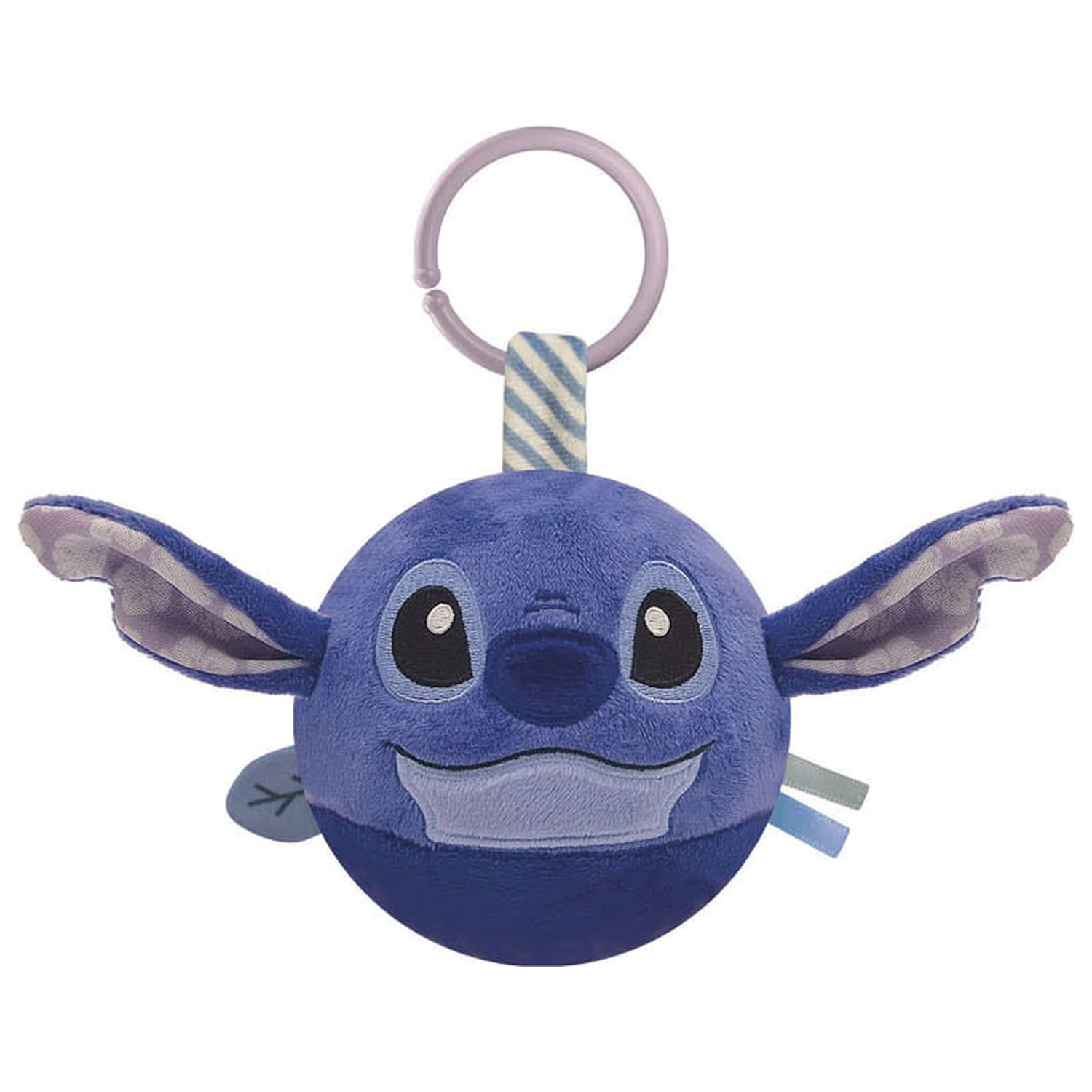 Stitch Round Plüschball Figur, Babyrassel Clementoni Produktfoto