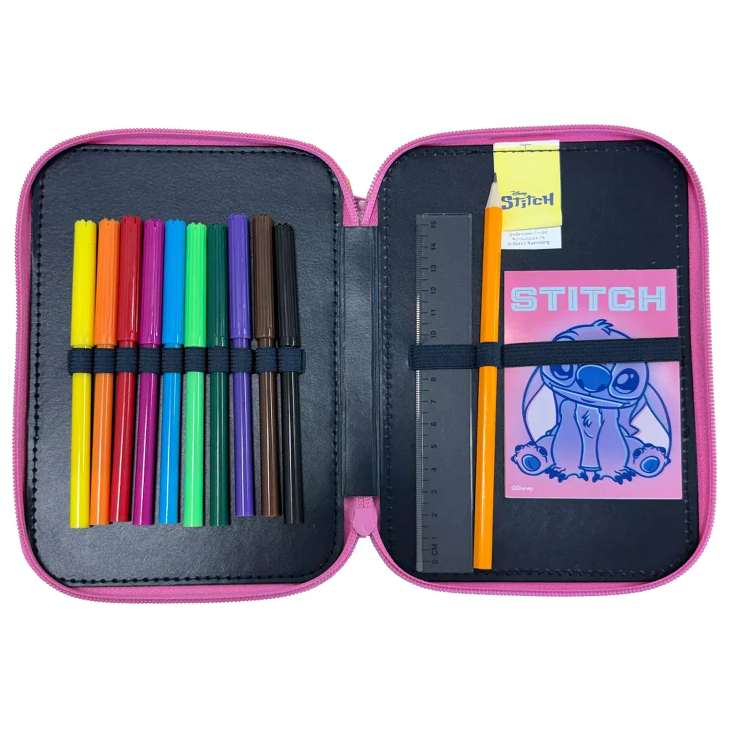 Stitch Scrapbook Federmappe Gefüllt 2 Stockwerke Produktfoto
