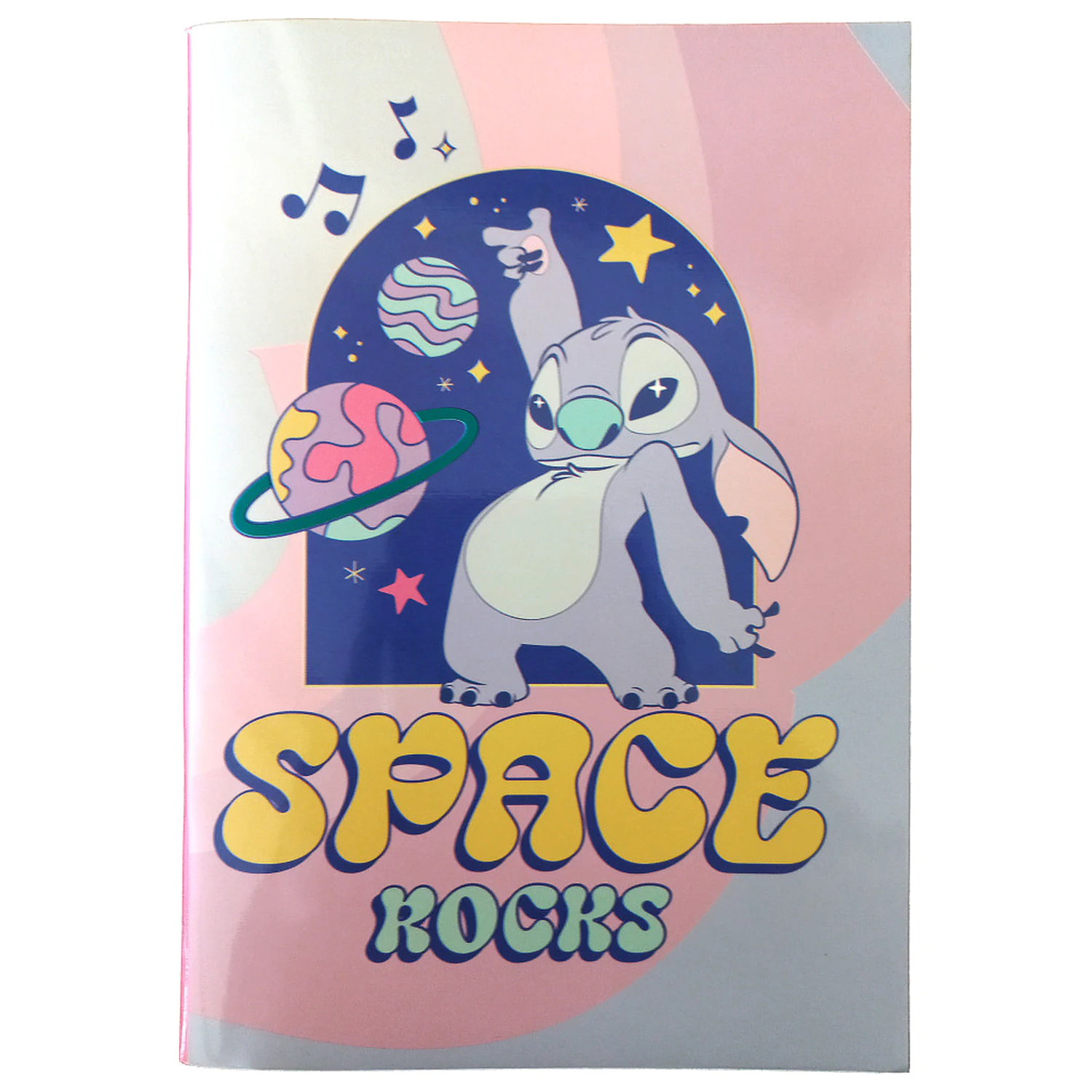 Stitch Space Rocks B/5 liniertes Notizbuch 40 Blatt Produktfoto