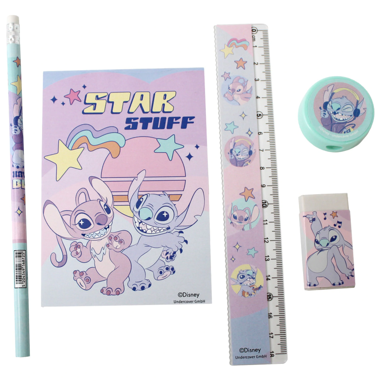 Stitch Star Stuff Schreibwaren-Set 5-teilig Produktfoto