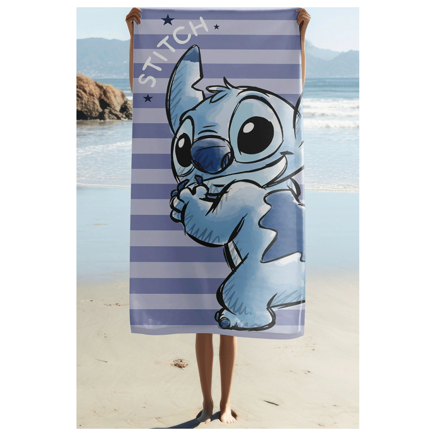 Stitch Stripes Handtuch 70x140cm Produktfoto
