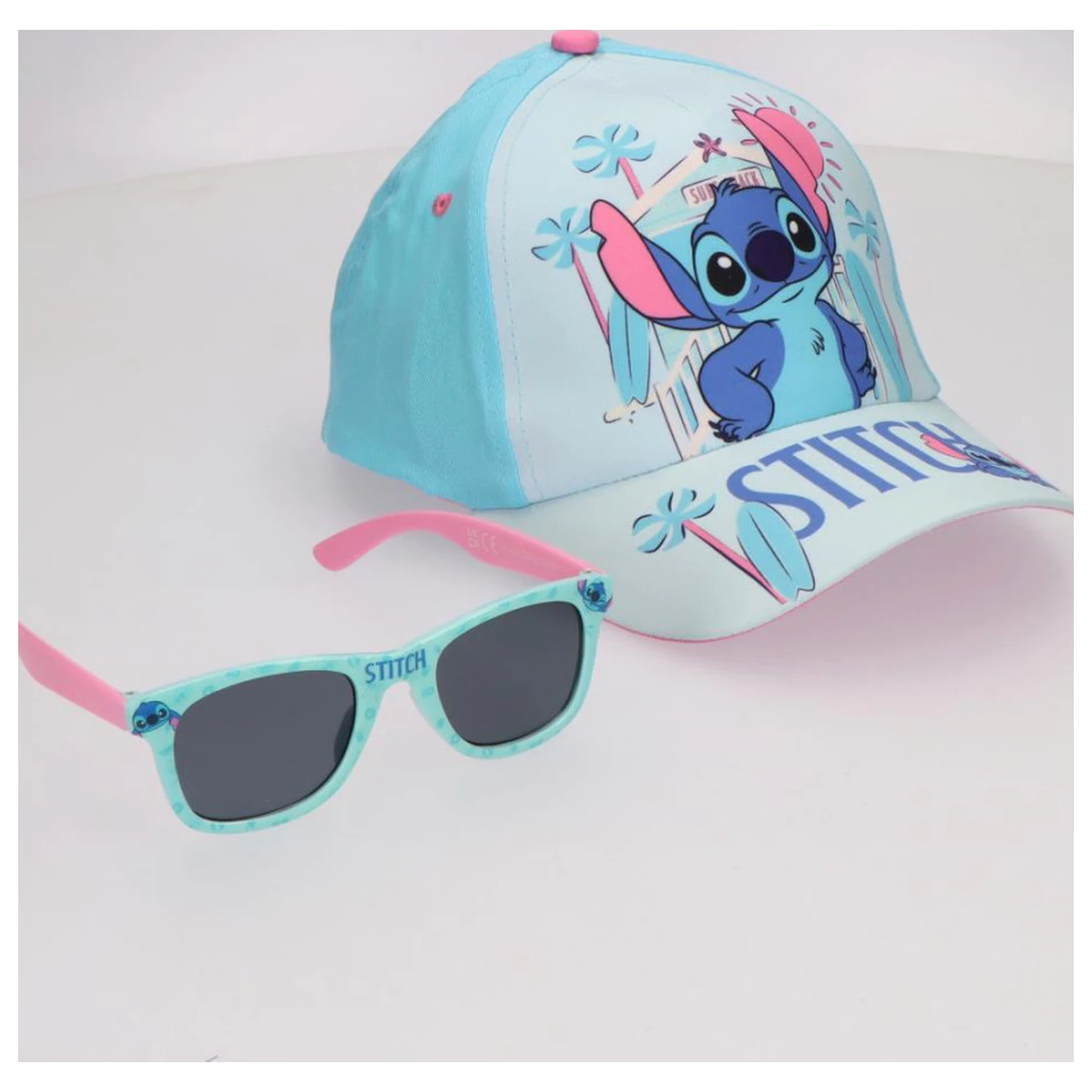 Stitch Lilo & Stitch Sunny Day Sonnenbrille und Baseballmützen-Set Produktfoto