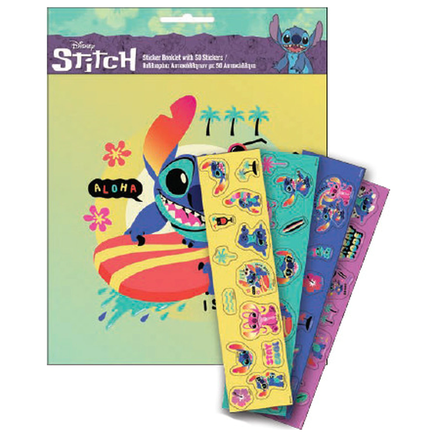 Stitch Surf Sticker Album mit 50 Stickern Produktfoto