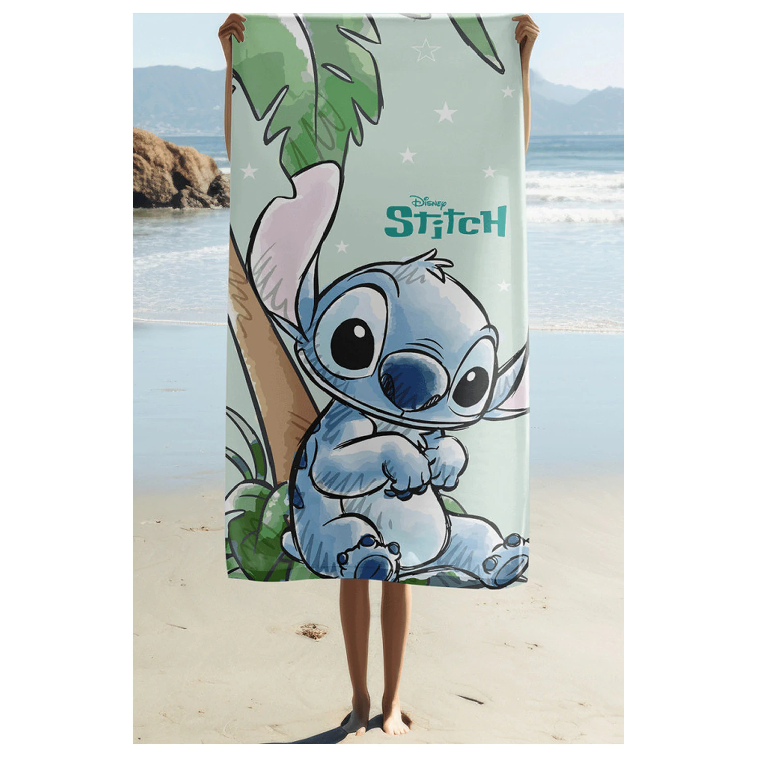 Stitch Tropical Cutie Handtuch 70x140cm Produktfoto