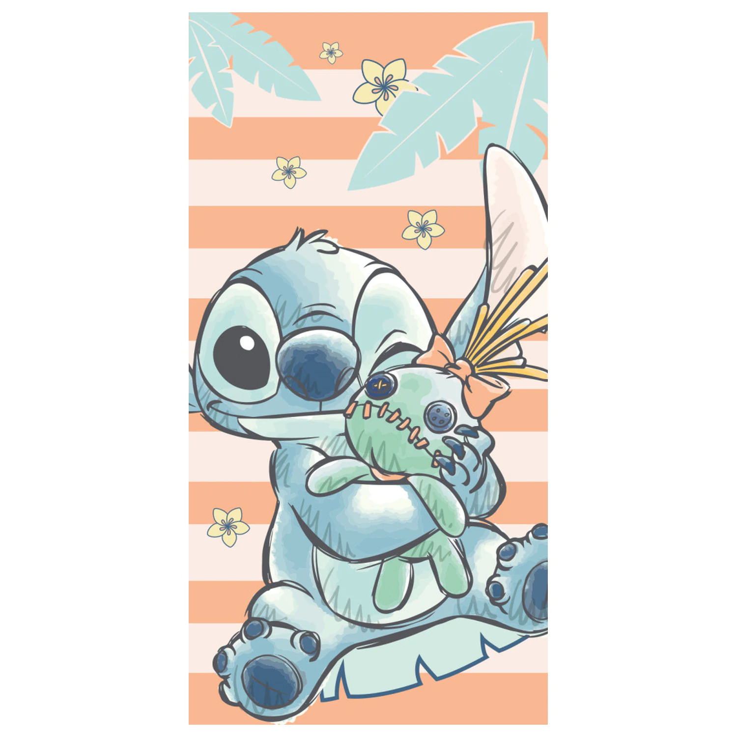 Stitch Tropical Hugs Handtuch 70x140cm Produktfoto