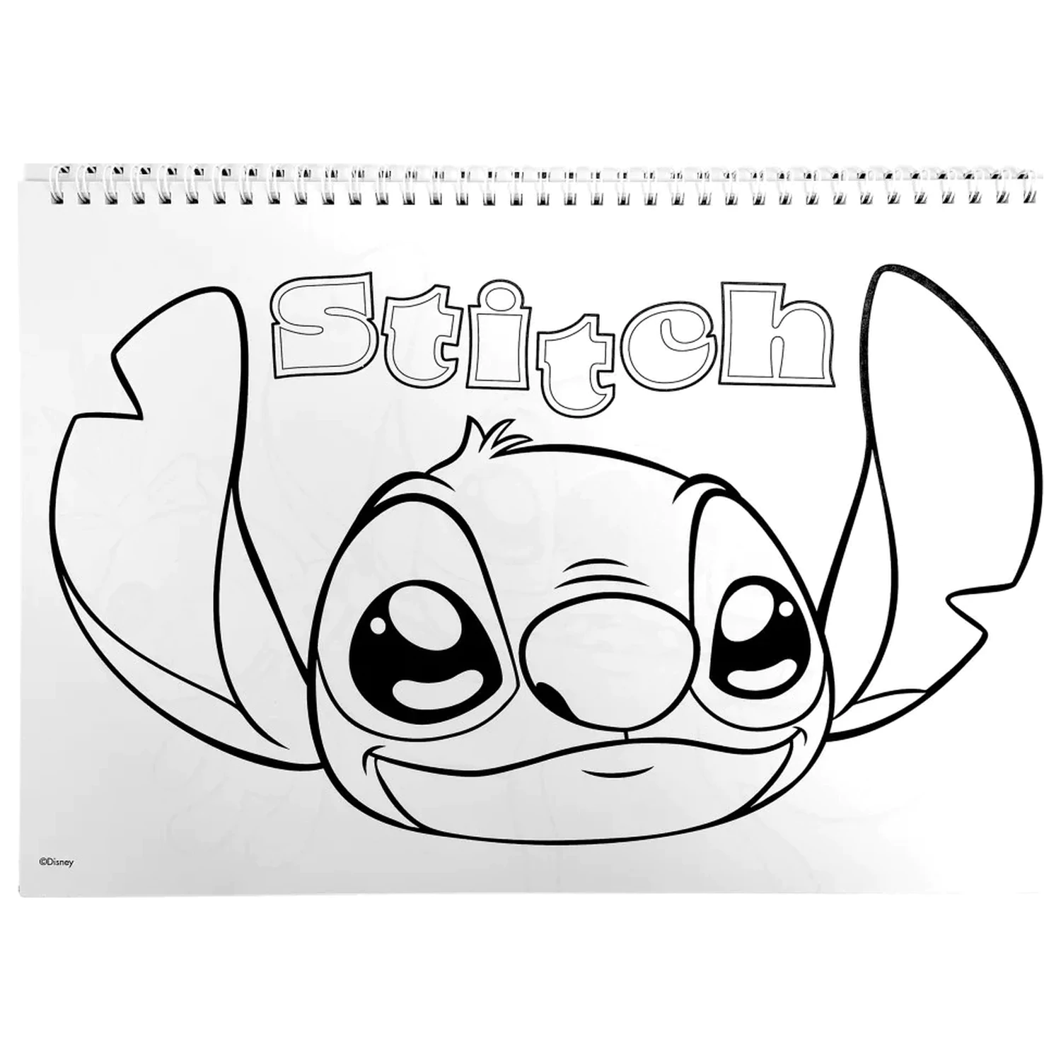 Stitch Universe A4 Spiral-Skizzenbuch 40 Blatt mit Stickern Produktfoto