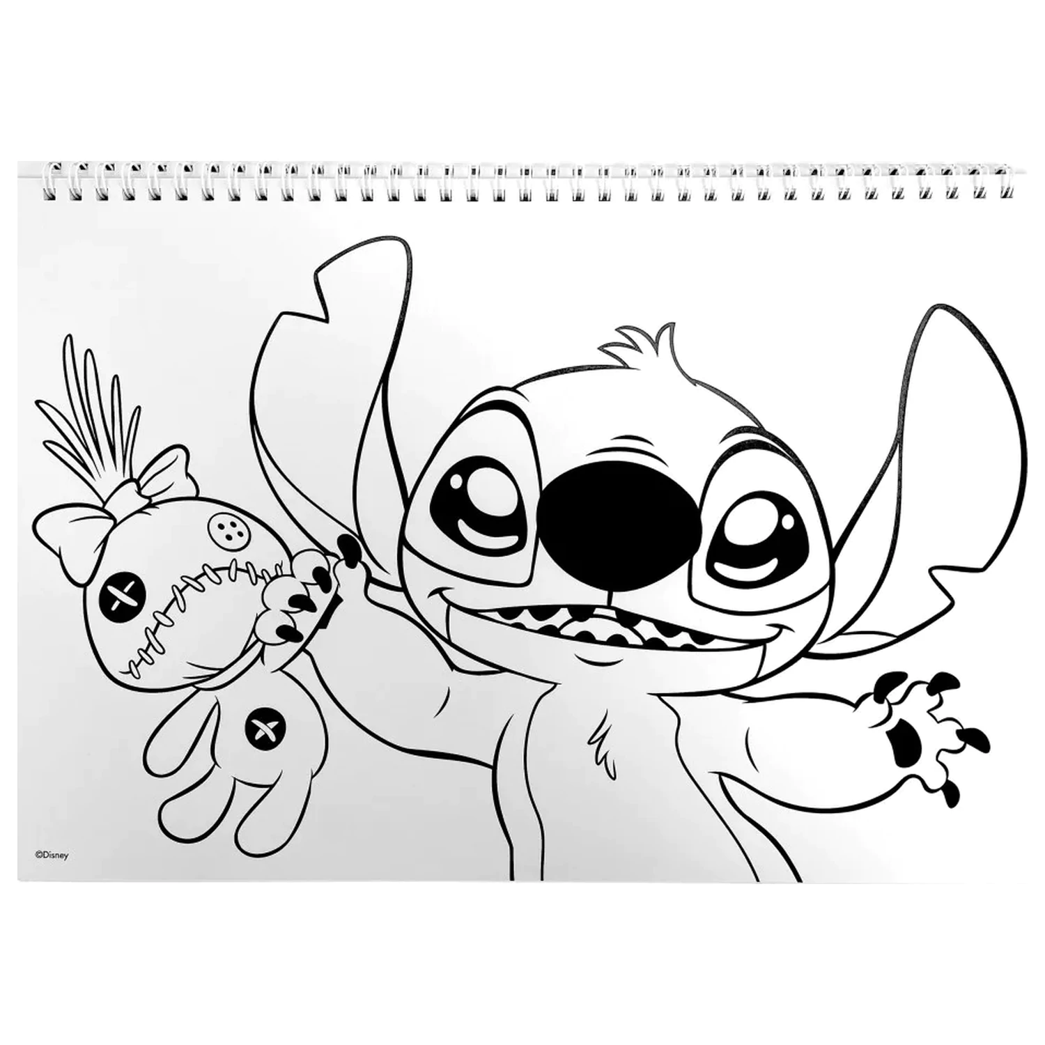 Stitch Universe A4 Spiral-Skizzenbuch 40 Blatt mit Stickern Produktfoto