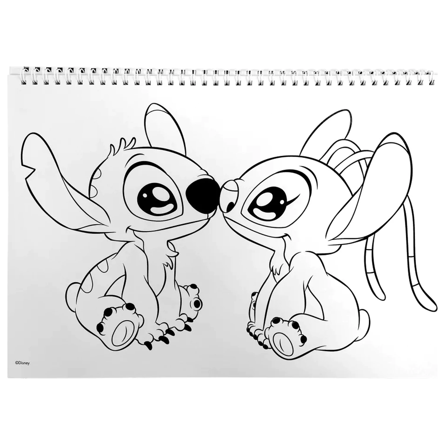 Stitch Universe A4 Spiral-Skizzenbuch 40 Blatt mit Stickern Produktfoto