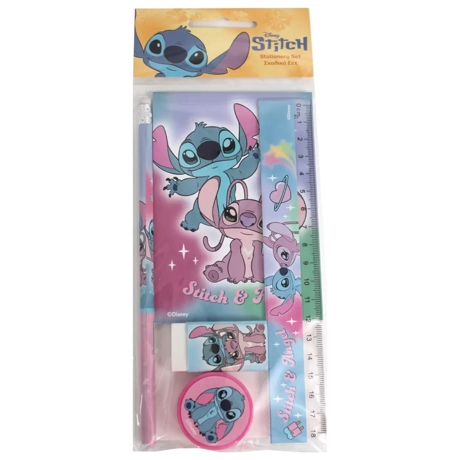 Stitch Universe 5-teiliges Schreibwaren-Set Produktfoto