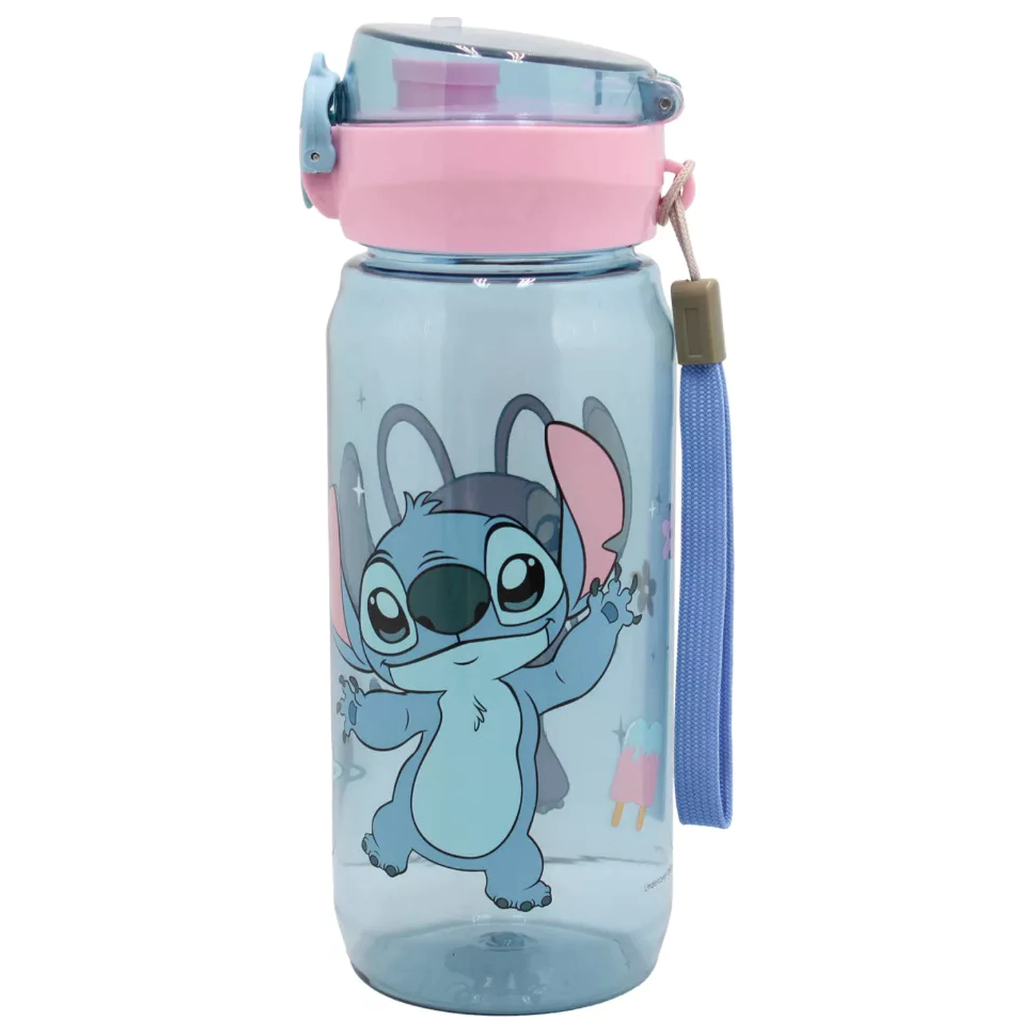 Stitch Universe Plastik-Wasserflasche mit Aufhänger 600 ml Produktfoto