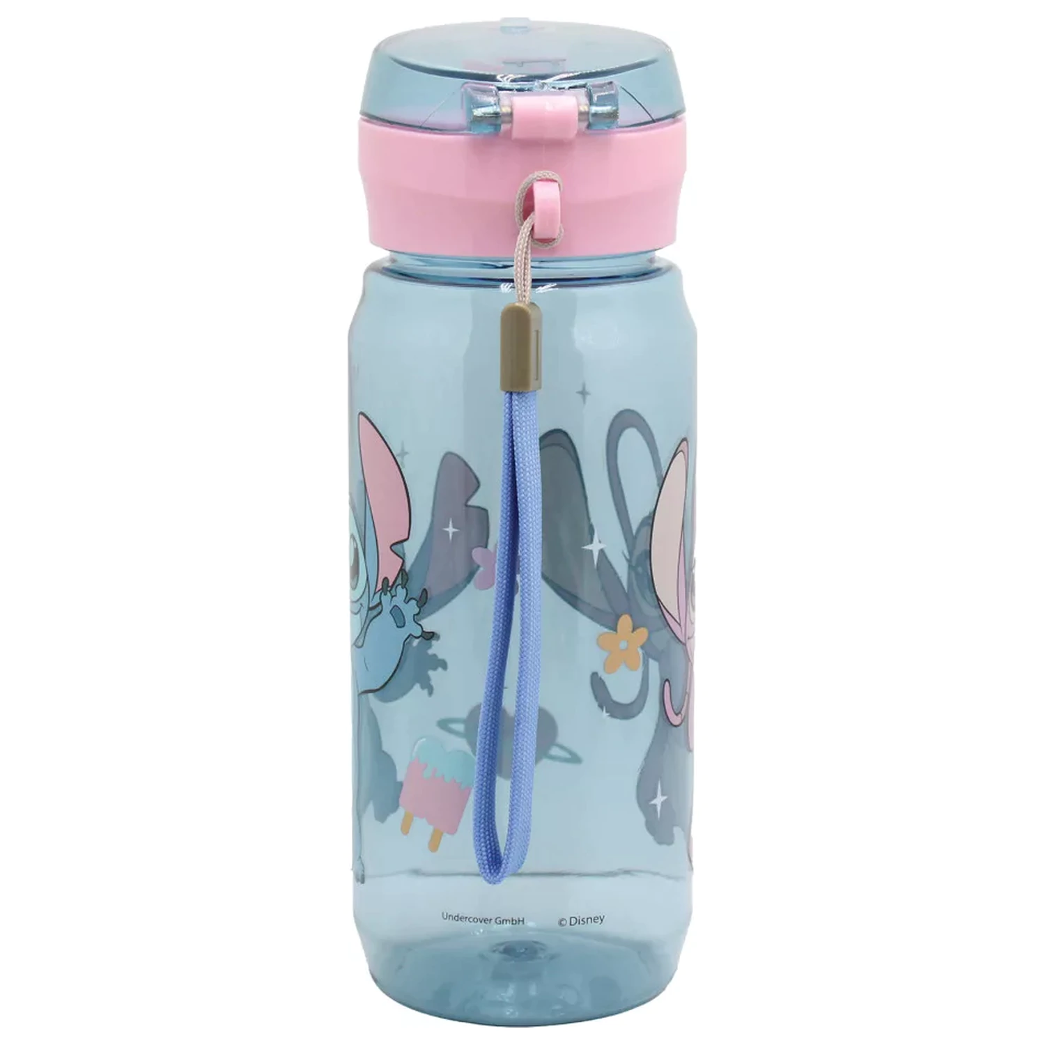 Stitch Universe Plastik-Wasserflasche mit Aufhänger 600 ml Produktfoto
