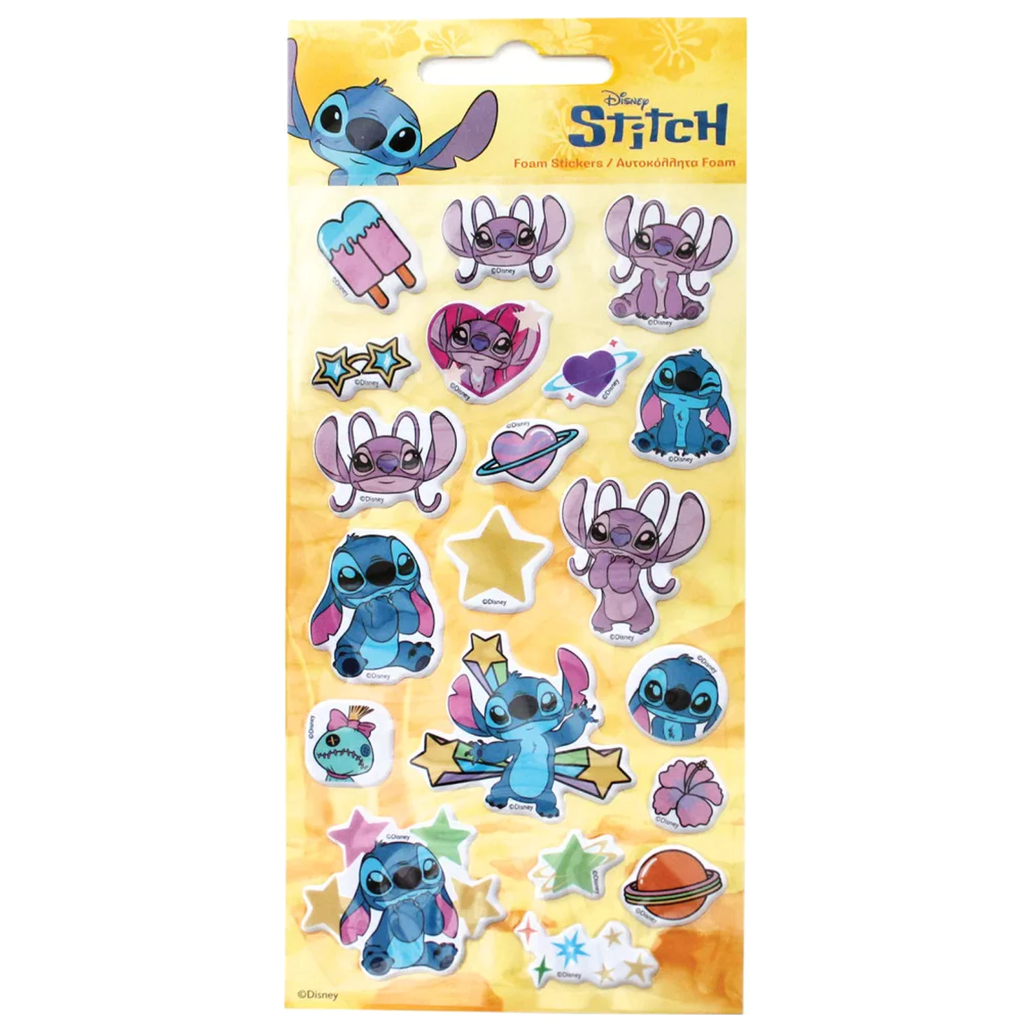 Stitch Universe Aufblasbarer Schwamm Sticker Set Produktfoto