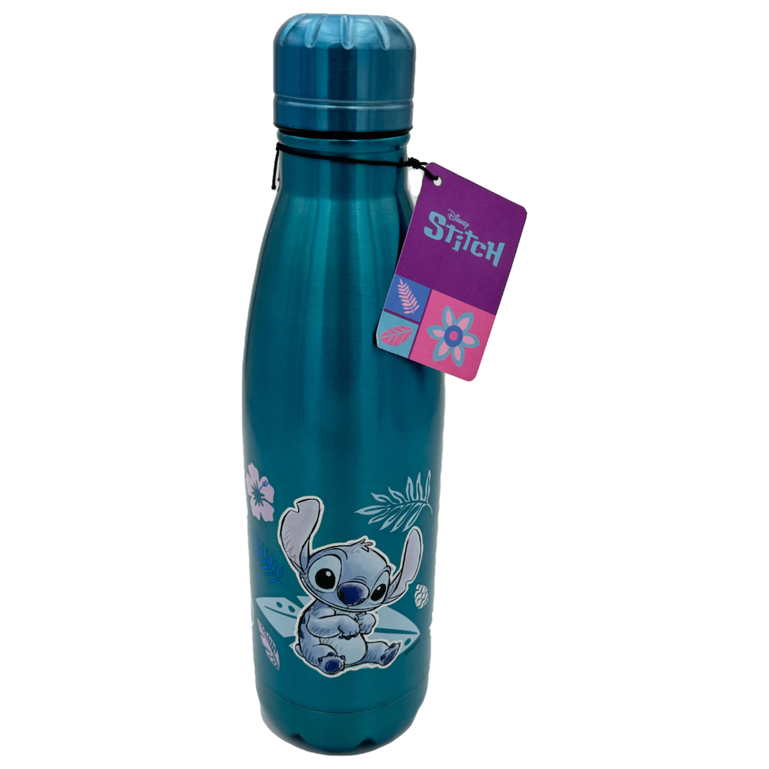 Stitch Watercolor Metalic Blue Edelstahlflasche 780 ml Produktfoto