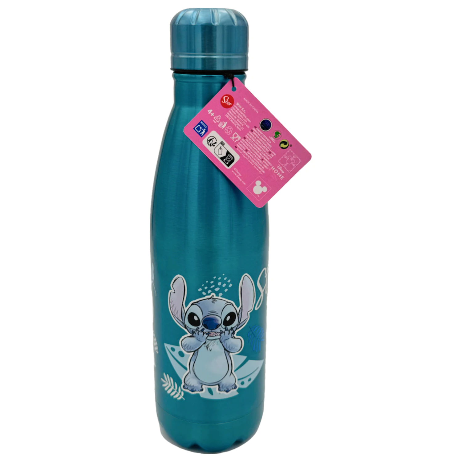 Stitch Watercolor Metalic Blue Edelstahlflasche 780 ml Produktfoto