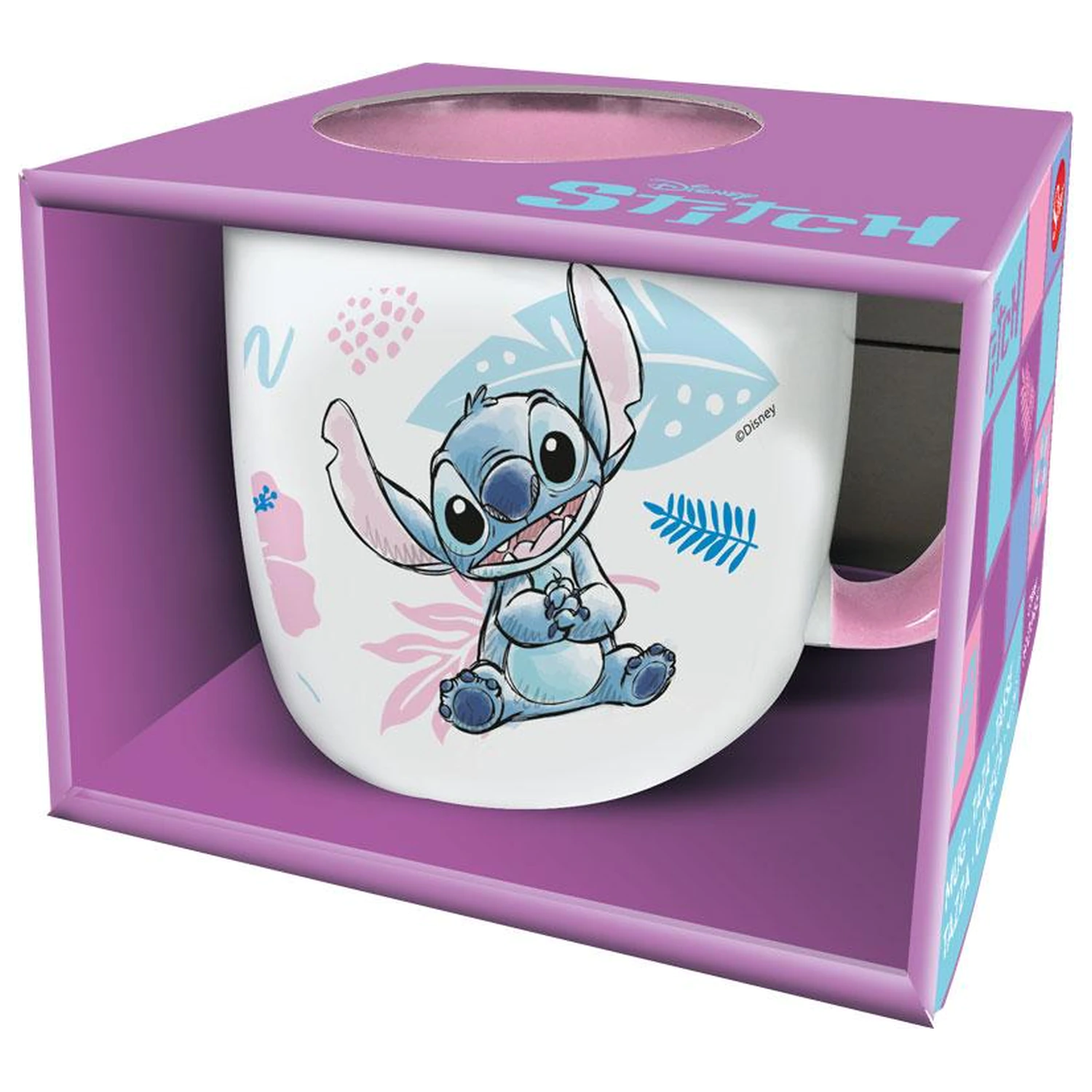 Stitch Aquarell Pink Tasse Produktfoto