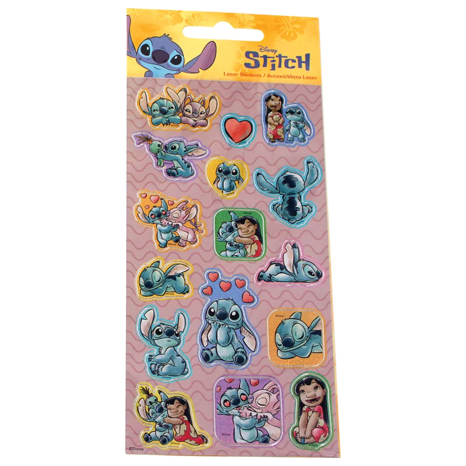 Stitch Wave Holografisches Aufkleber Set Produktfoto