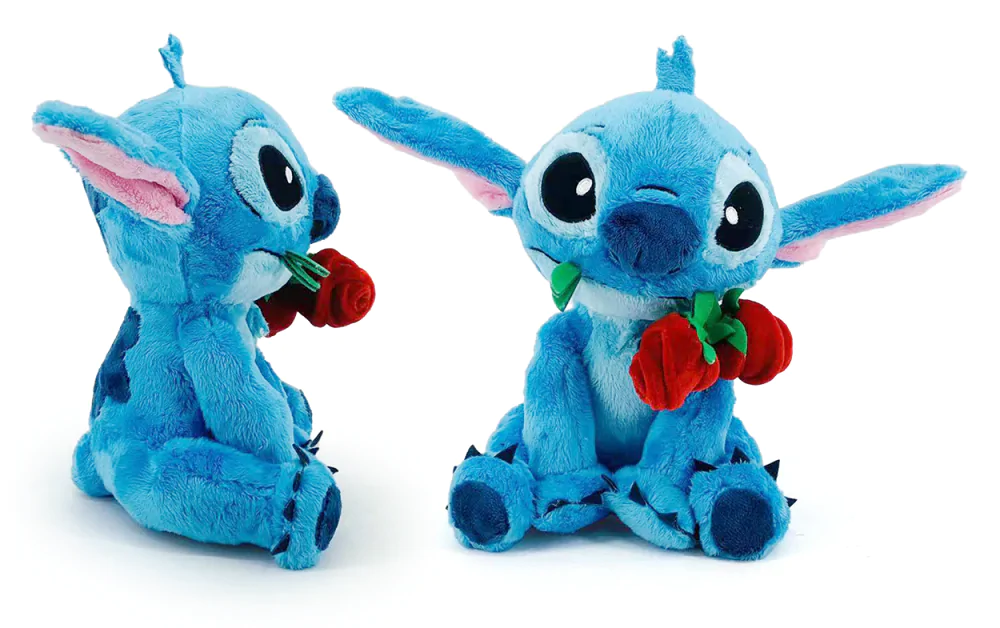 Stitch with Rose Plüsch 25cm Produktfoto