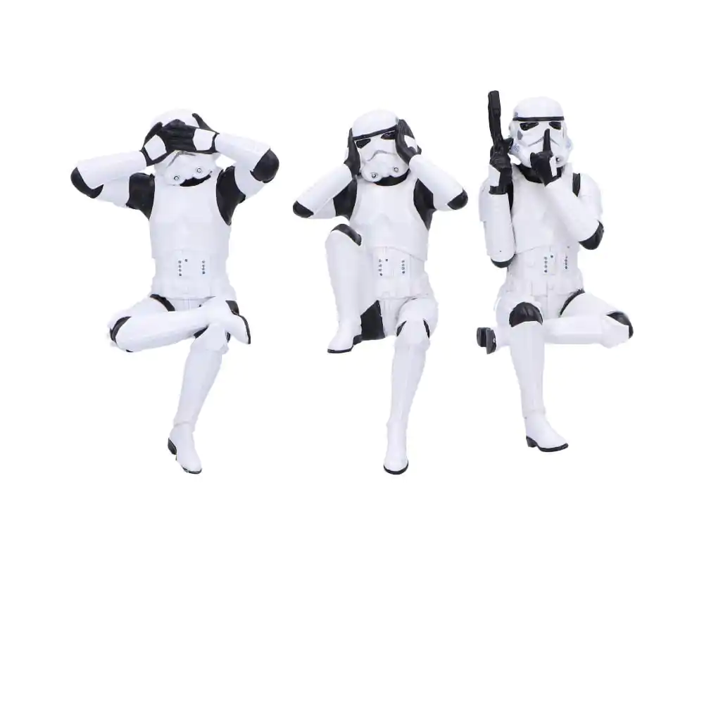 Stormtrooper Figuren Three Wise Sitting Stormtroopers 11 cm Produktfoto