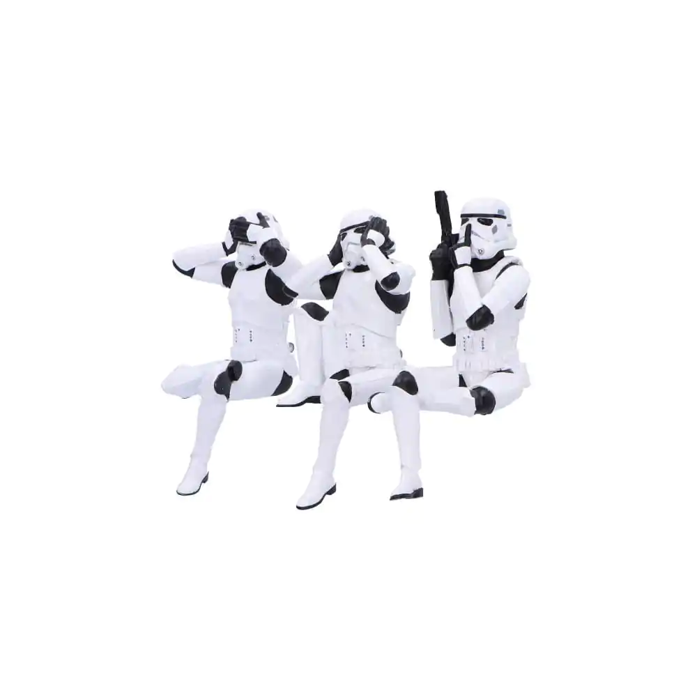 Stormtrooper Figuren Three Wise Sitting Stormtroopers 11 cm Produktfoto