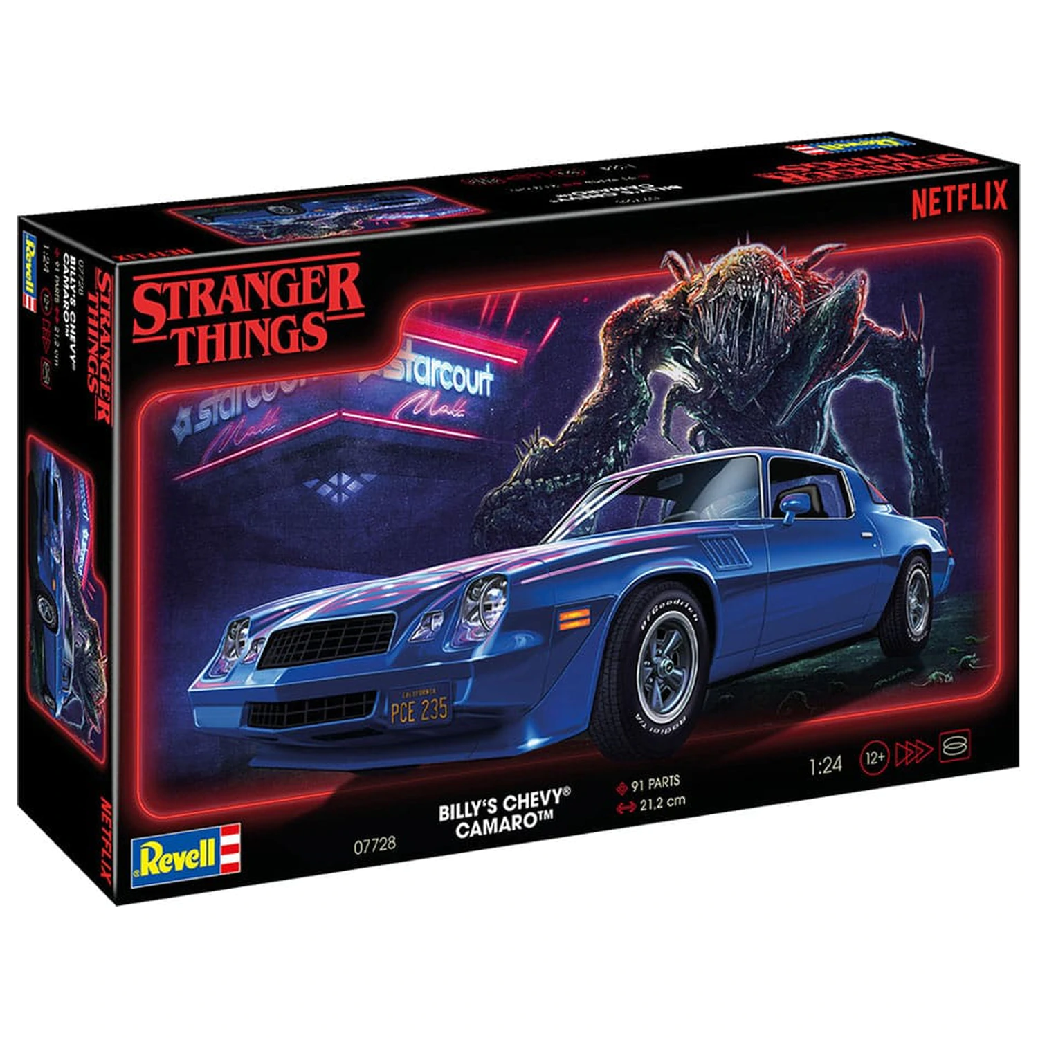 Stranger Things Modellbausatz 1/25 Chevy Camaro Z/28 19 cm Produktfoto